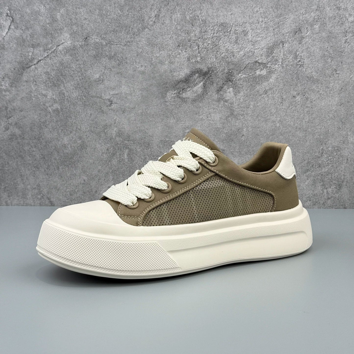 Hybriss Deconstructed Chunky Canvas Low-Top Sneaker