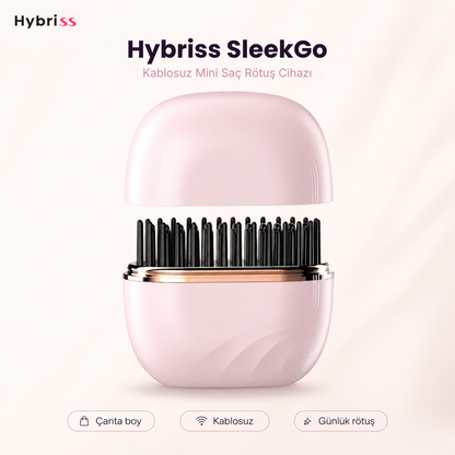 Hybriss SleekGo™ Kablosuz Taşınabilir Mini Saç Düzleştirici Tarak