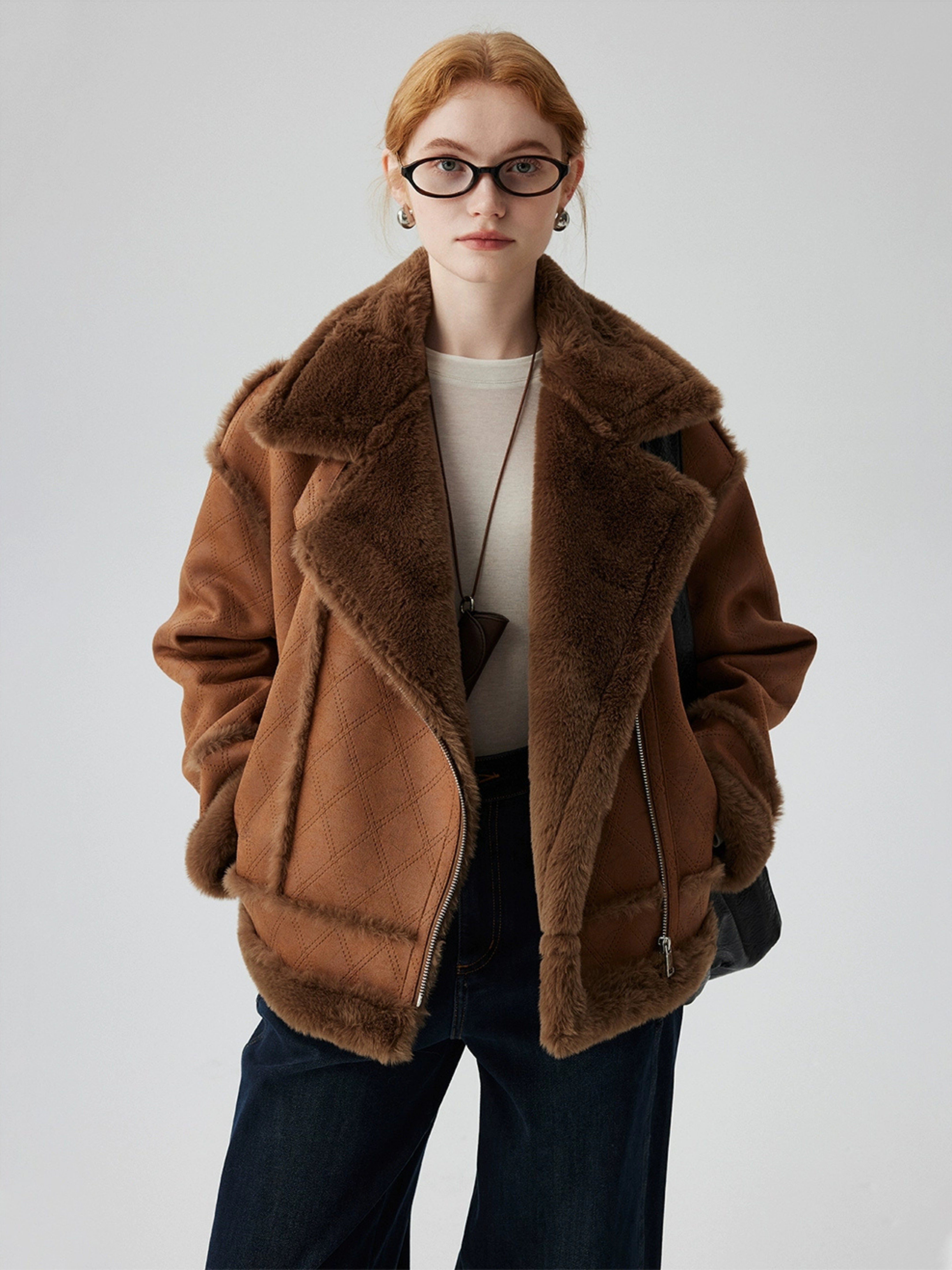 Hybriss Omarie Zippered Short Coat