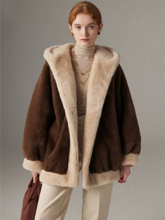 Hybriss Omarie Hooded Loose Commuting Top