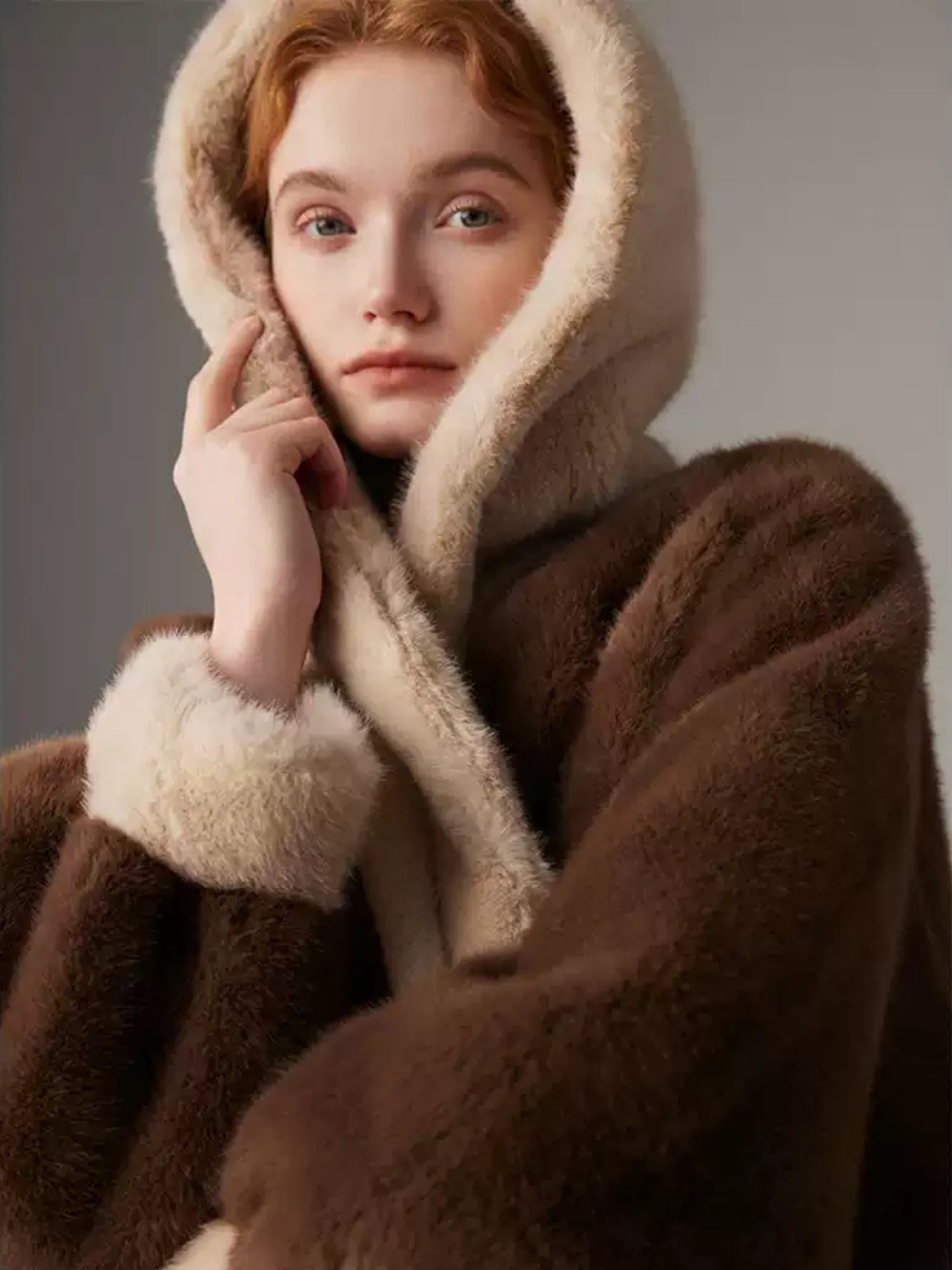 Hybriss Omarie Hooded Loose Commuting Top