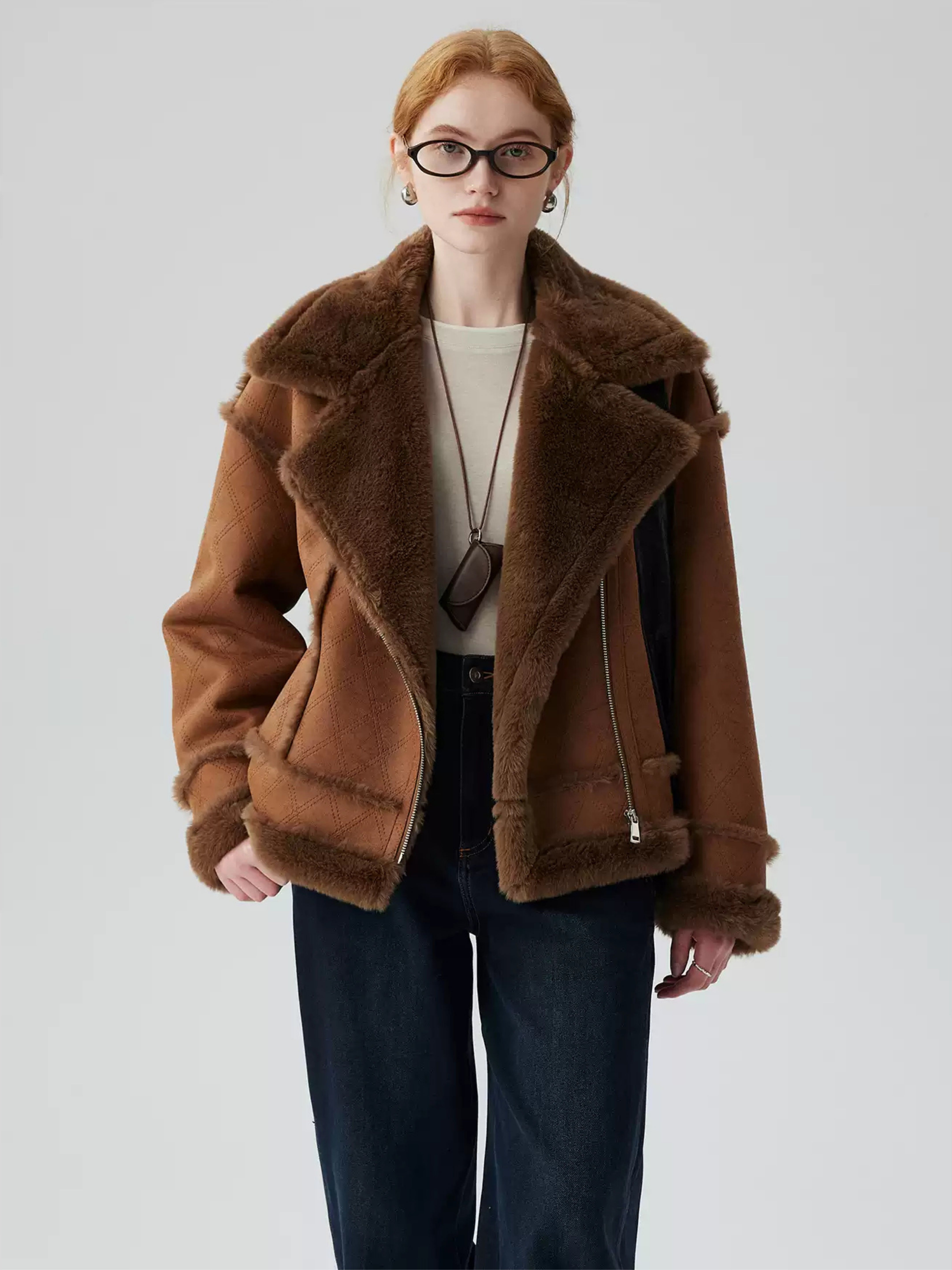 Hybriss Omarie Zippered Short Coat