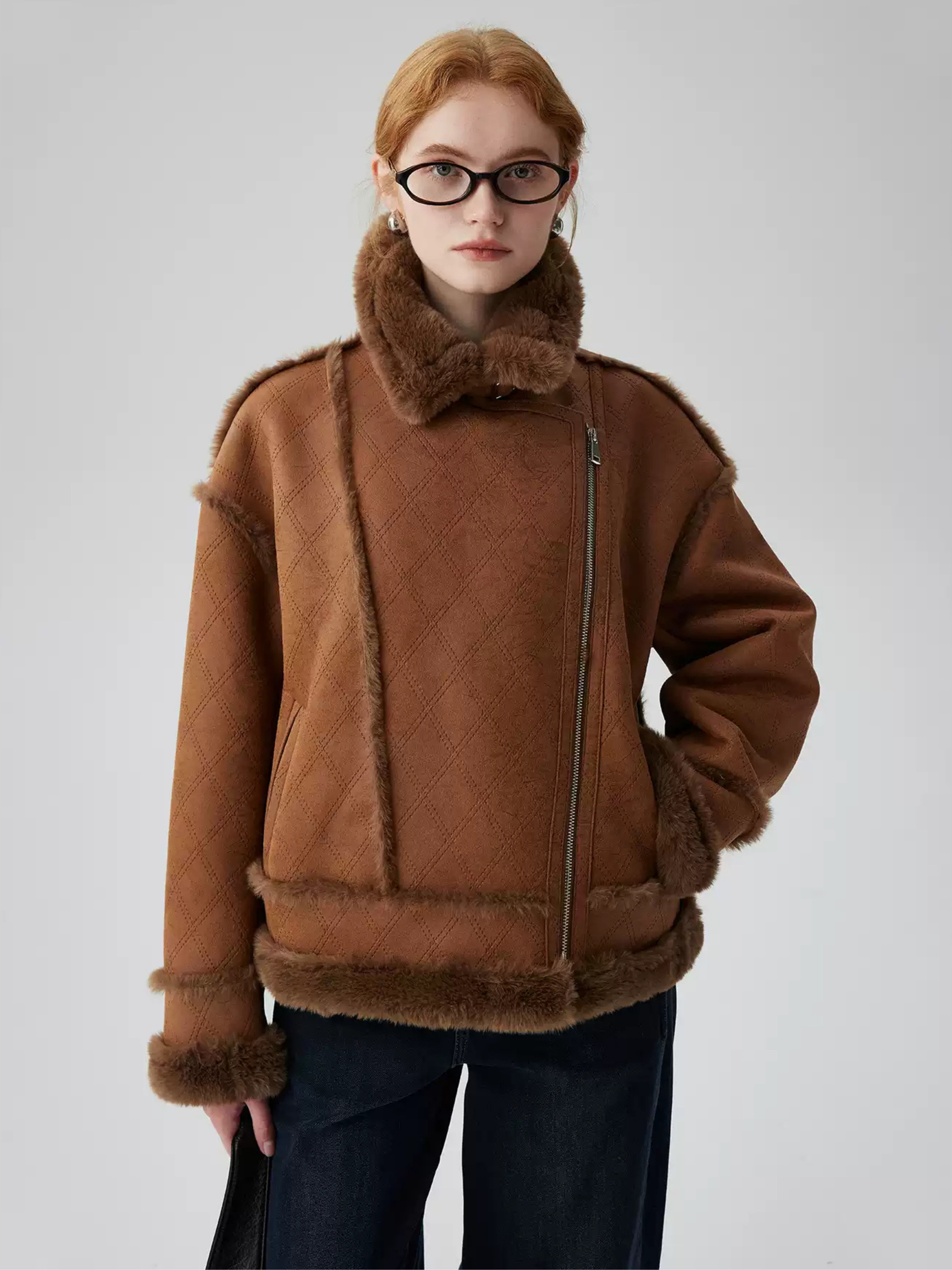 Hybriss Omarie Zippered Short Coat