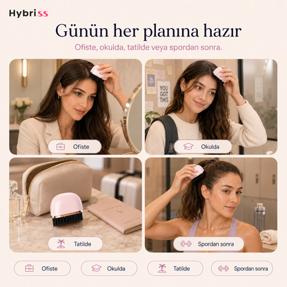 Hybriss SleekGo™ Kablosuz Taşınabilir Mini Saç Düzleştirici Tarak