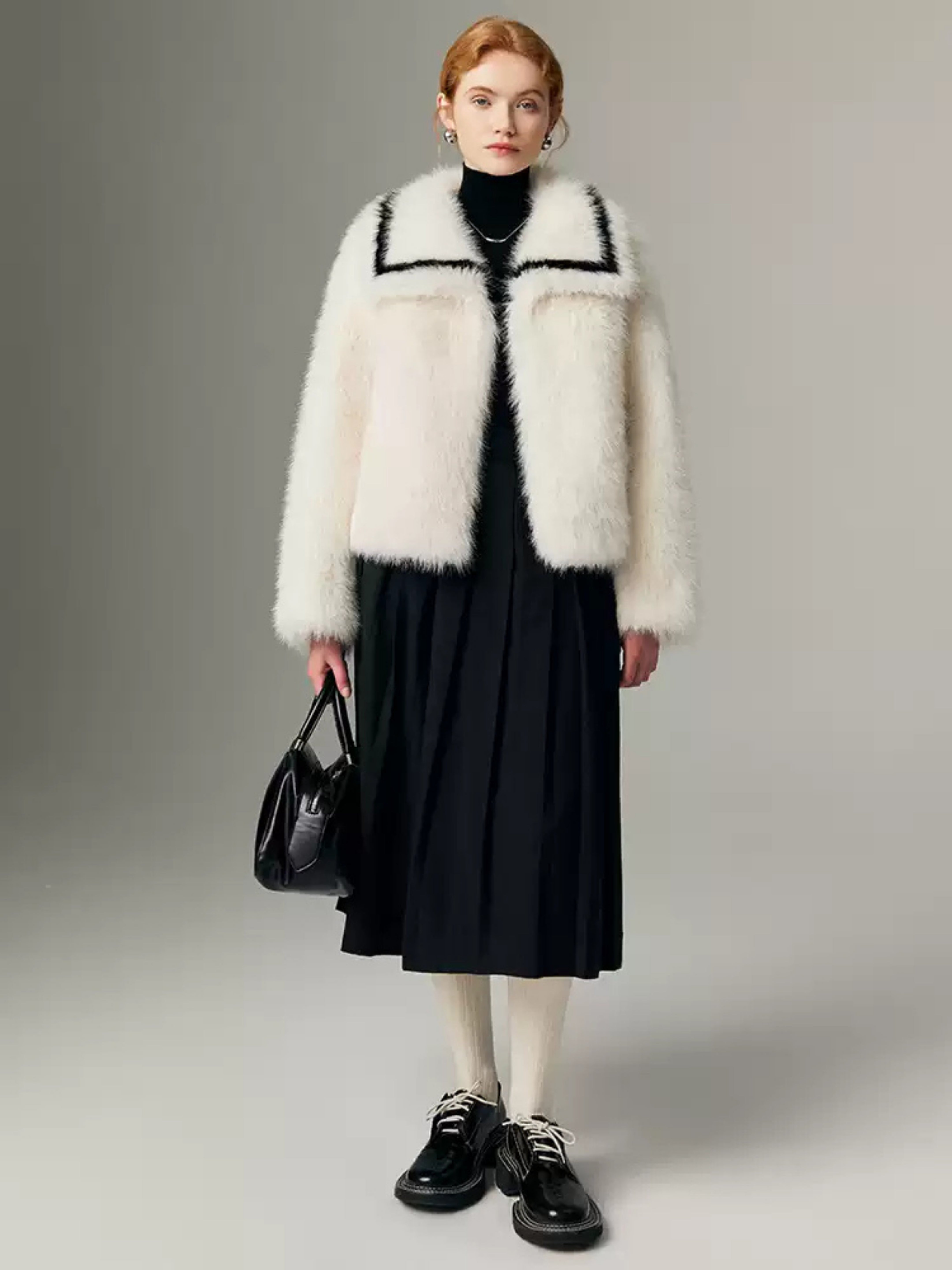 Hybriss Omarie Square-Collar Loose Commuting Blouse