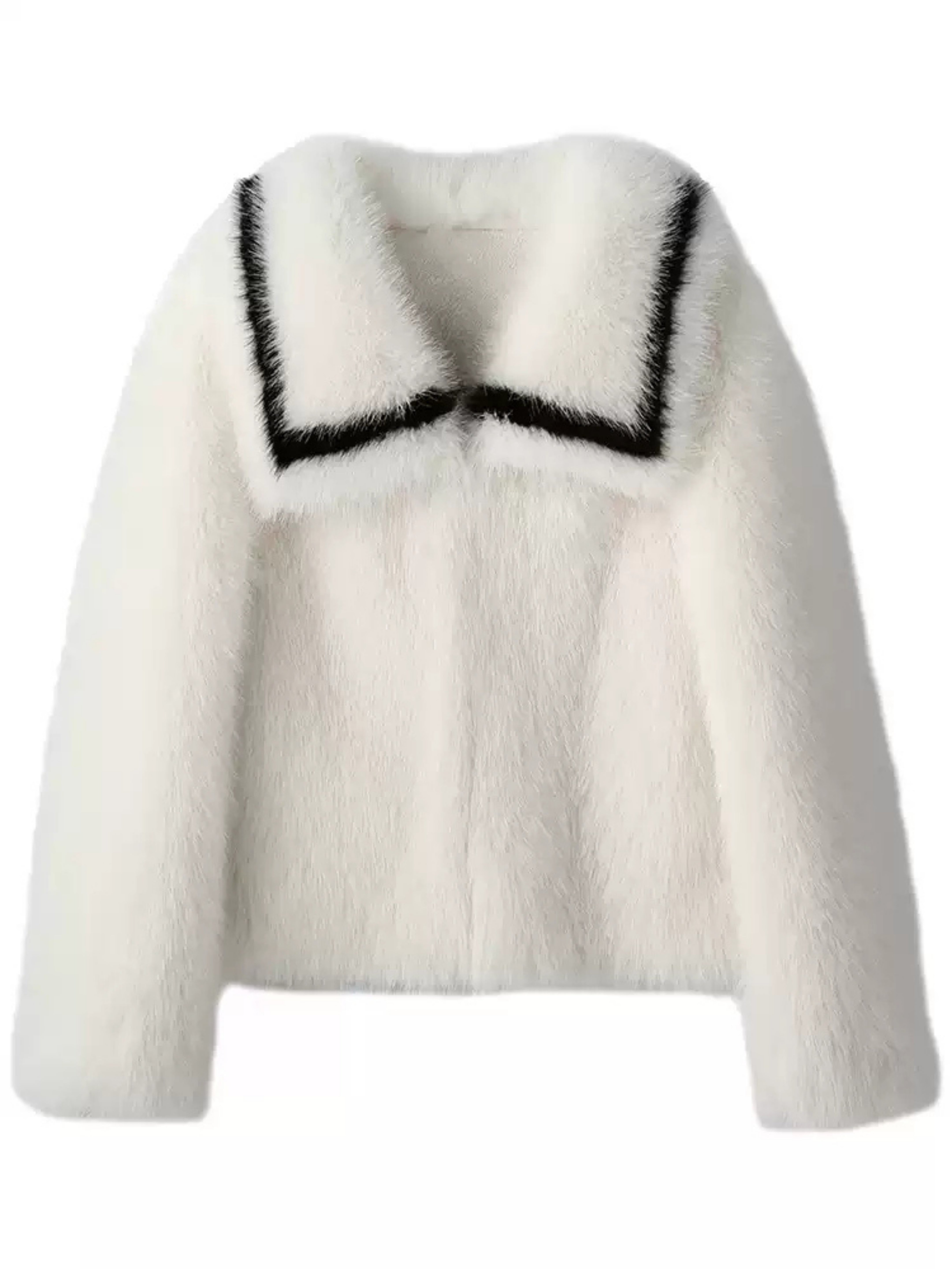 Hybriss Omarie Square-Collar Loose Commuting Blouse