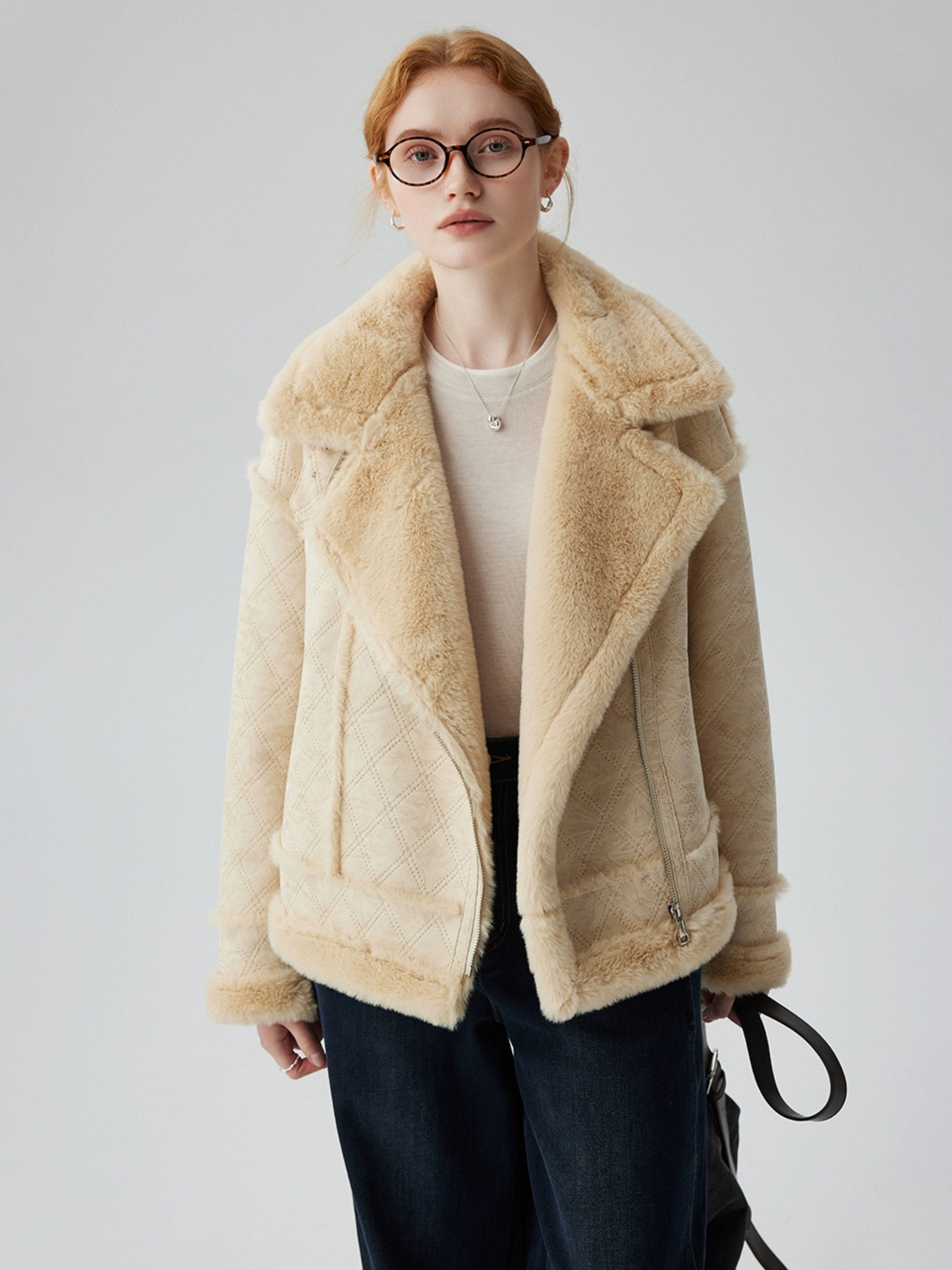 Hybriss Omarie Zippered Short Coat