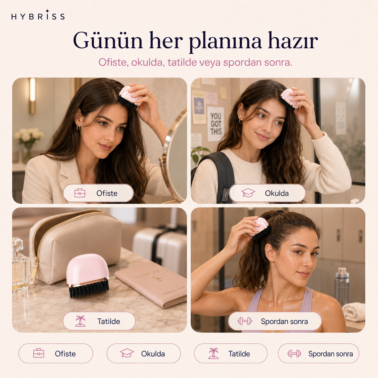 Hybriss Mini Touch Kablosuz Mini Saç Rötuş Cihazı