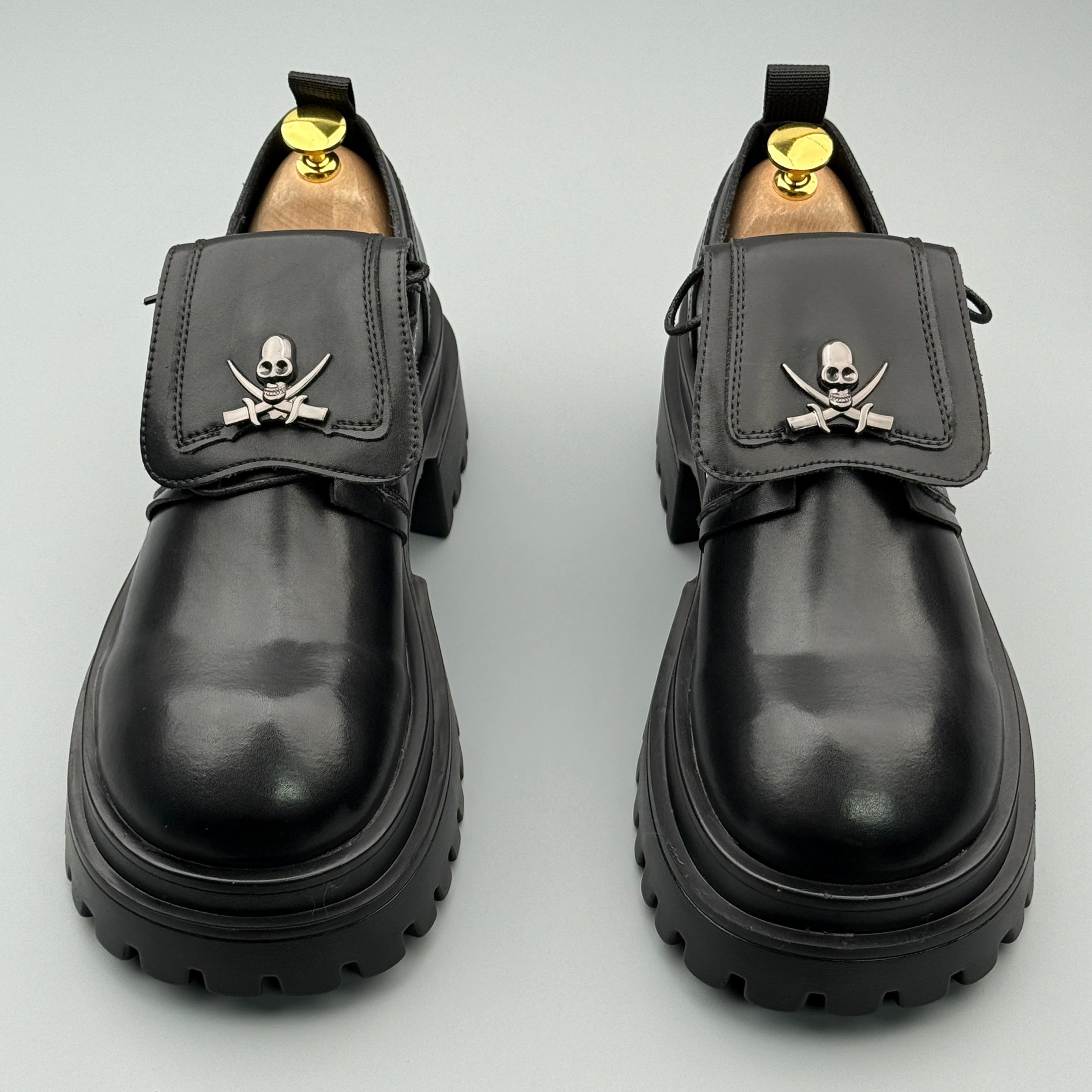 Hybriss LineaLite Black– Leisure Casual Leather Shoes