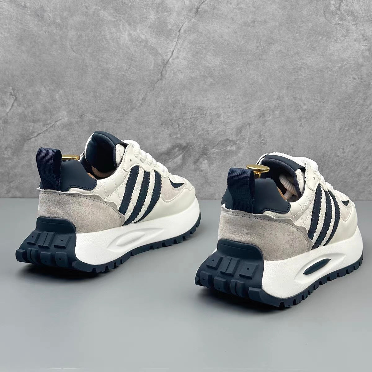 Hybriss SpliceCore White– Mikrofaserleder Sports & Casual Shoes