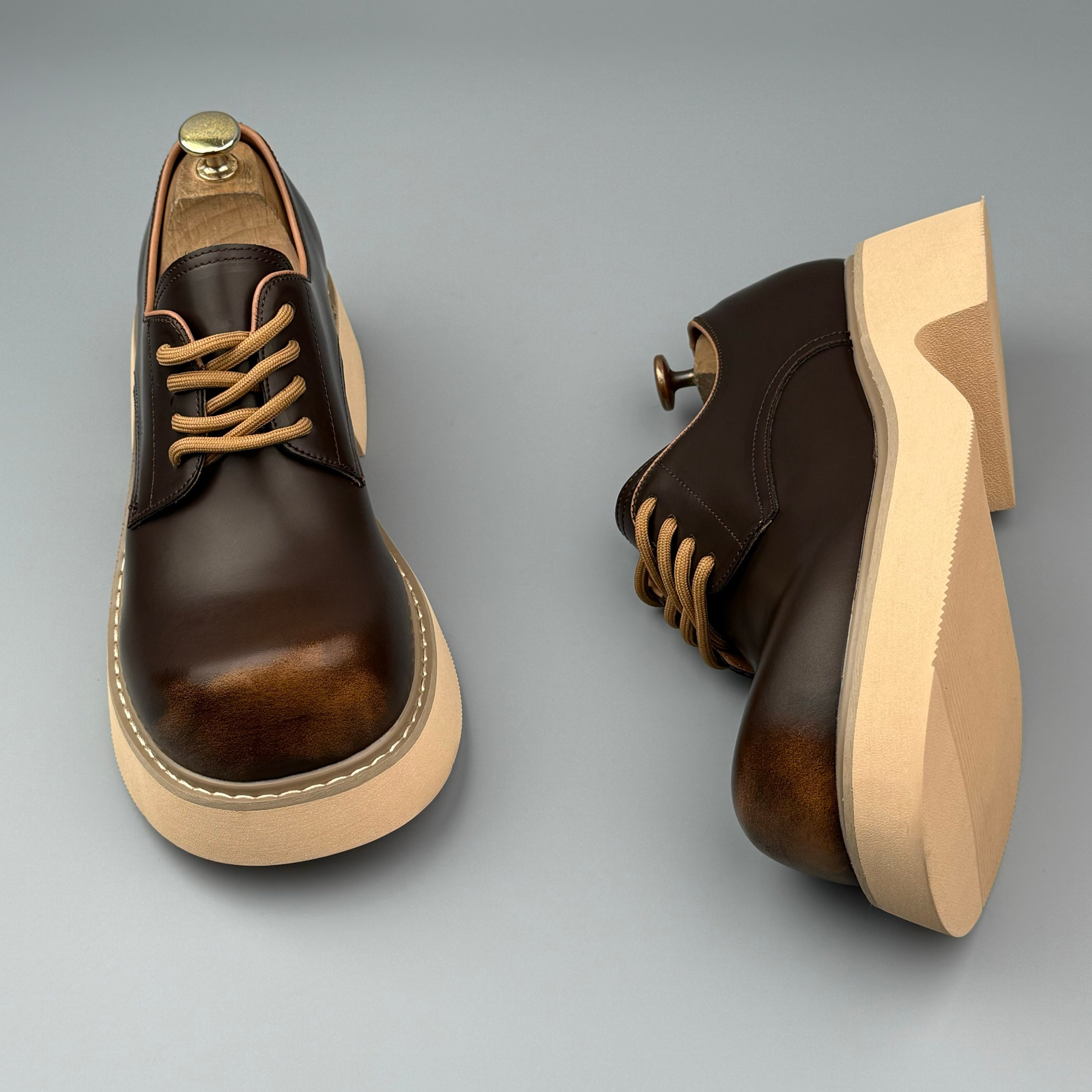 Hybriss LeisureCraft Brown– Goodyear Casual Leather Shoes