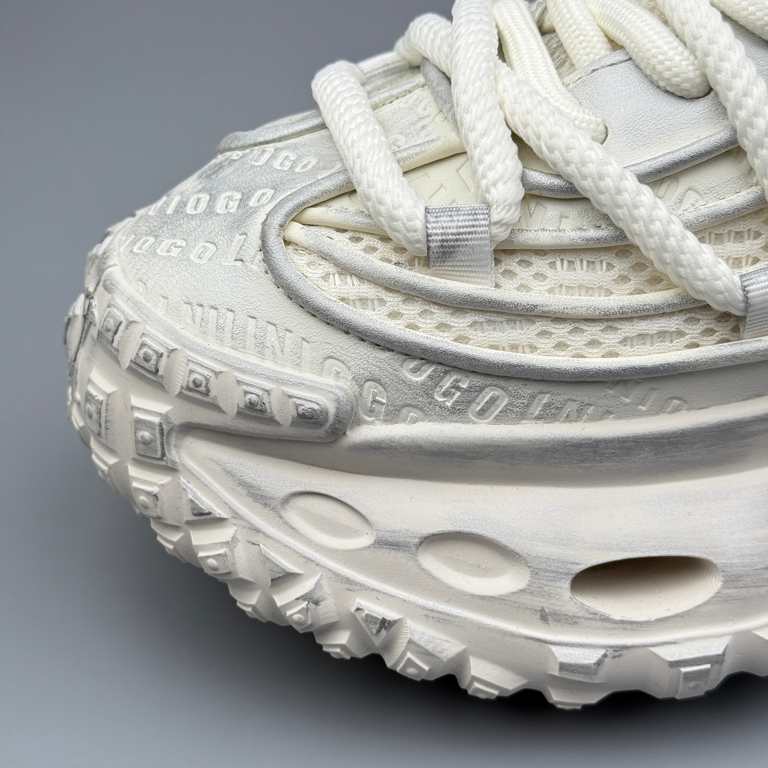 Hybriss RetroWeave White– Retro Dad Shoes