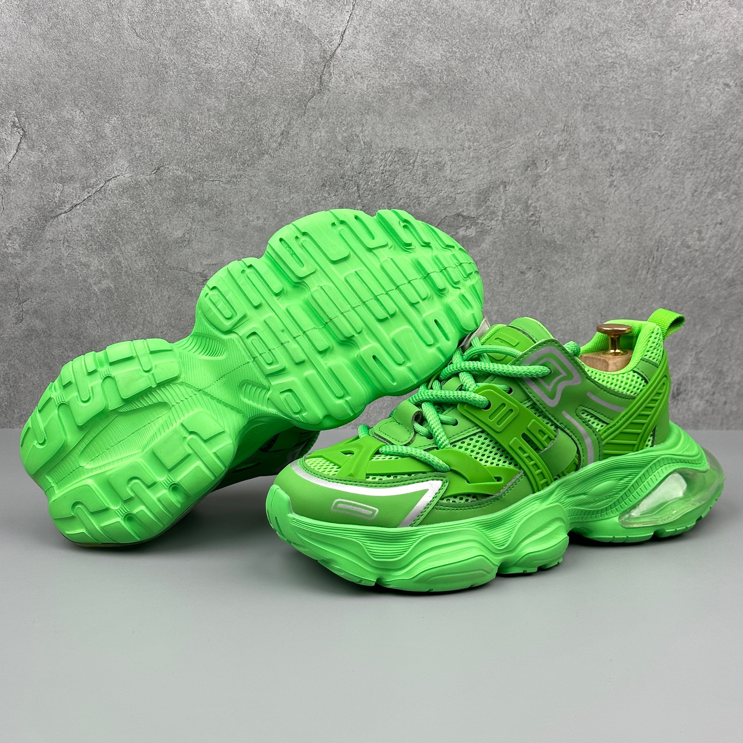 Hybriss DailyStitchFlex Green– Casual Dad Shoes