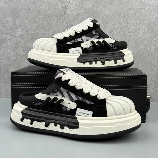 Hybriss Color-Blocked Chunky Platform Sneaker