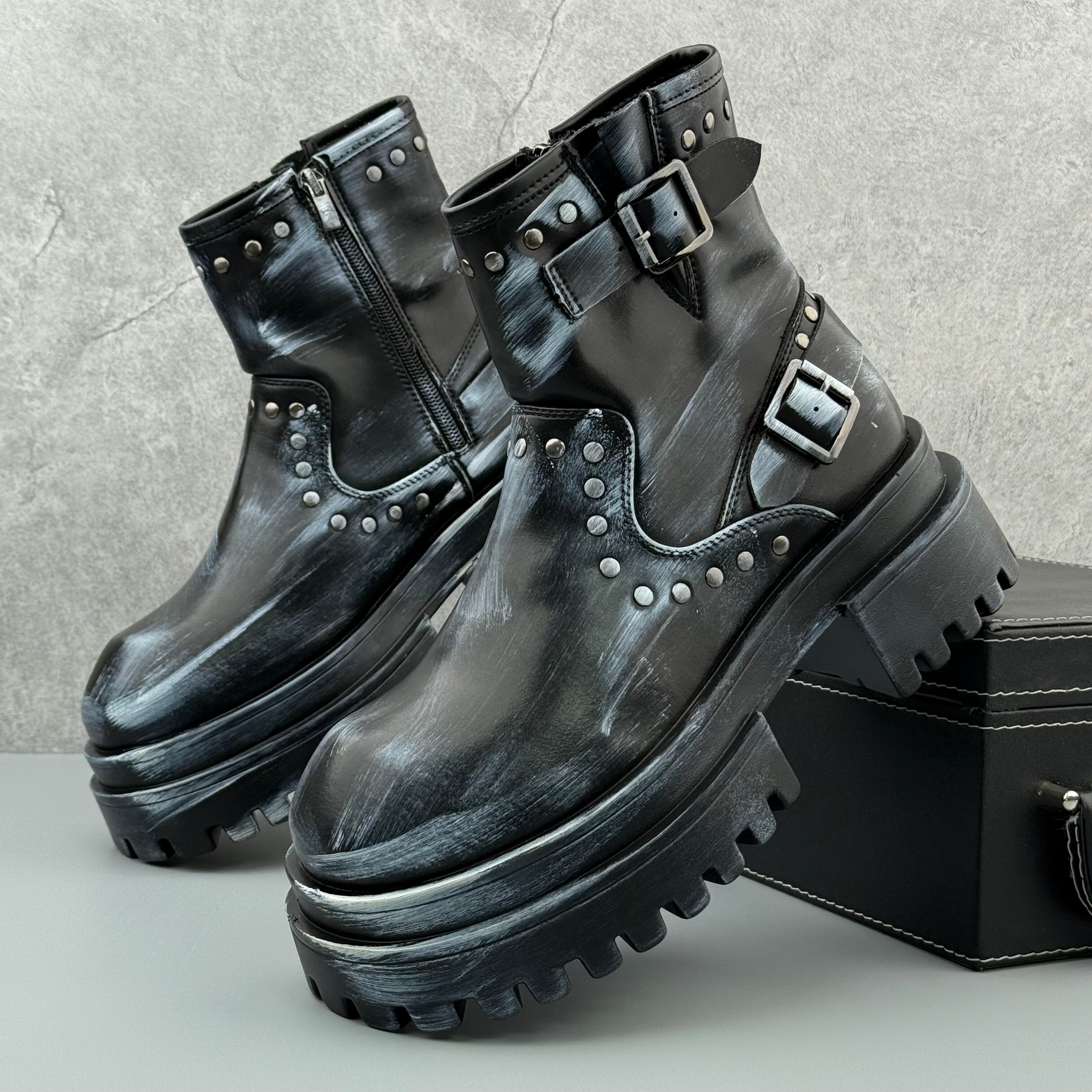 Hybriss Rebel– Punk Martin Boots