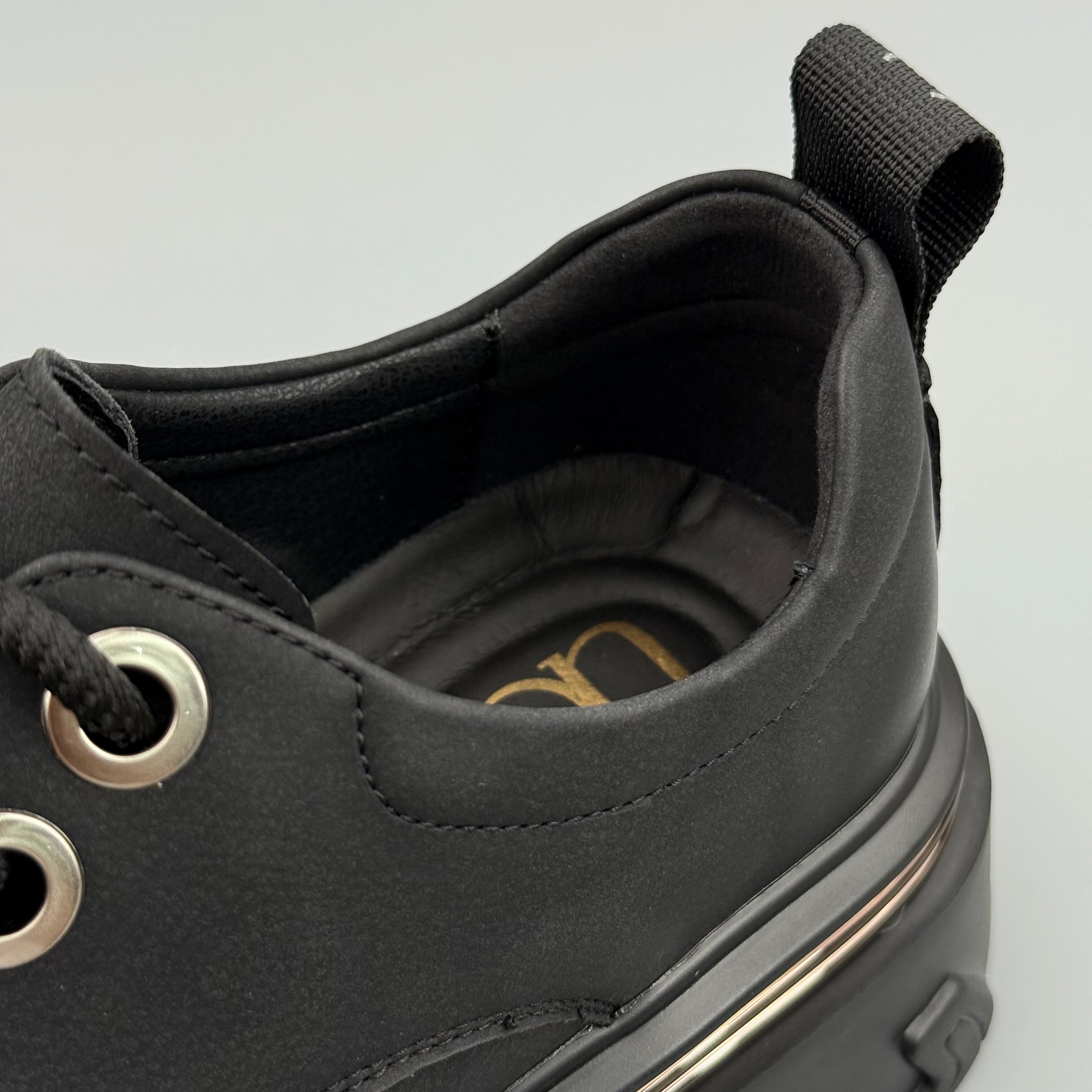 Hybriss Aegis Black– Youth Casual Leather Shoes