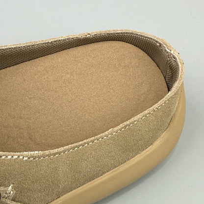 Hybriss Low-Profile Pastel Suede Slip-On Mule