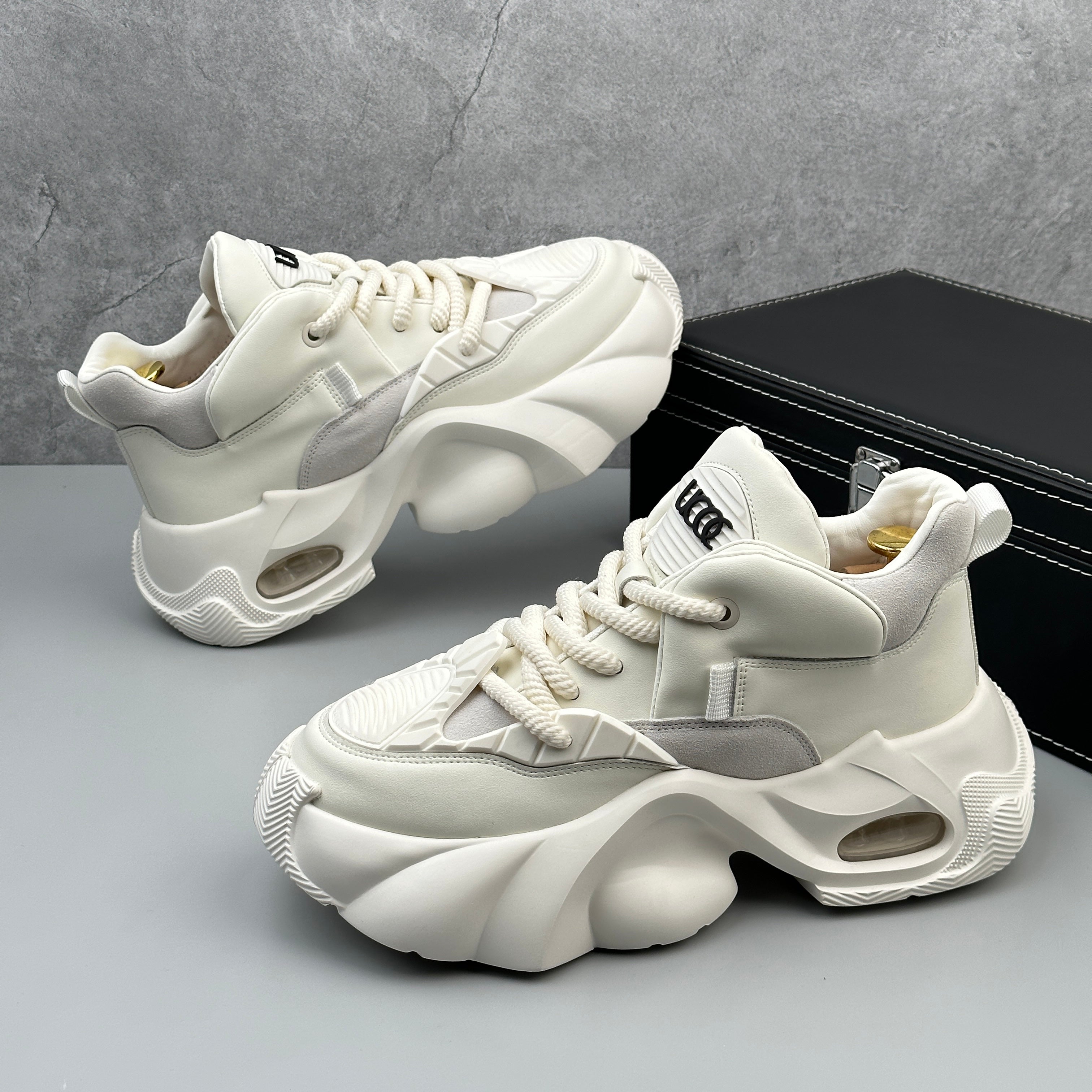 Hybriss WeaveForce White– Men’s Winter Dad Shoes