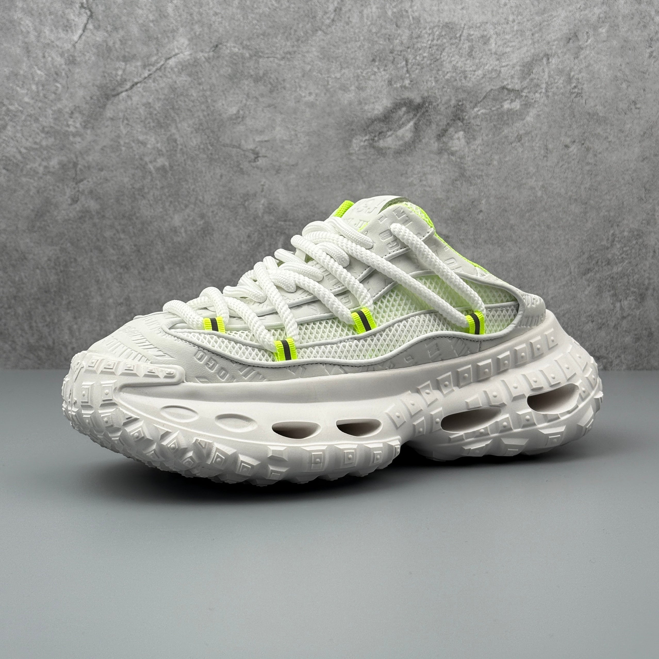 Hybriss SummerPlain White– PU & Mischmaterial Casual Shoes