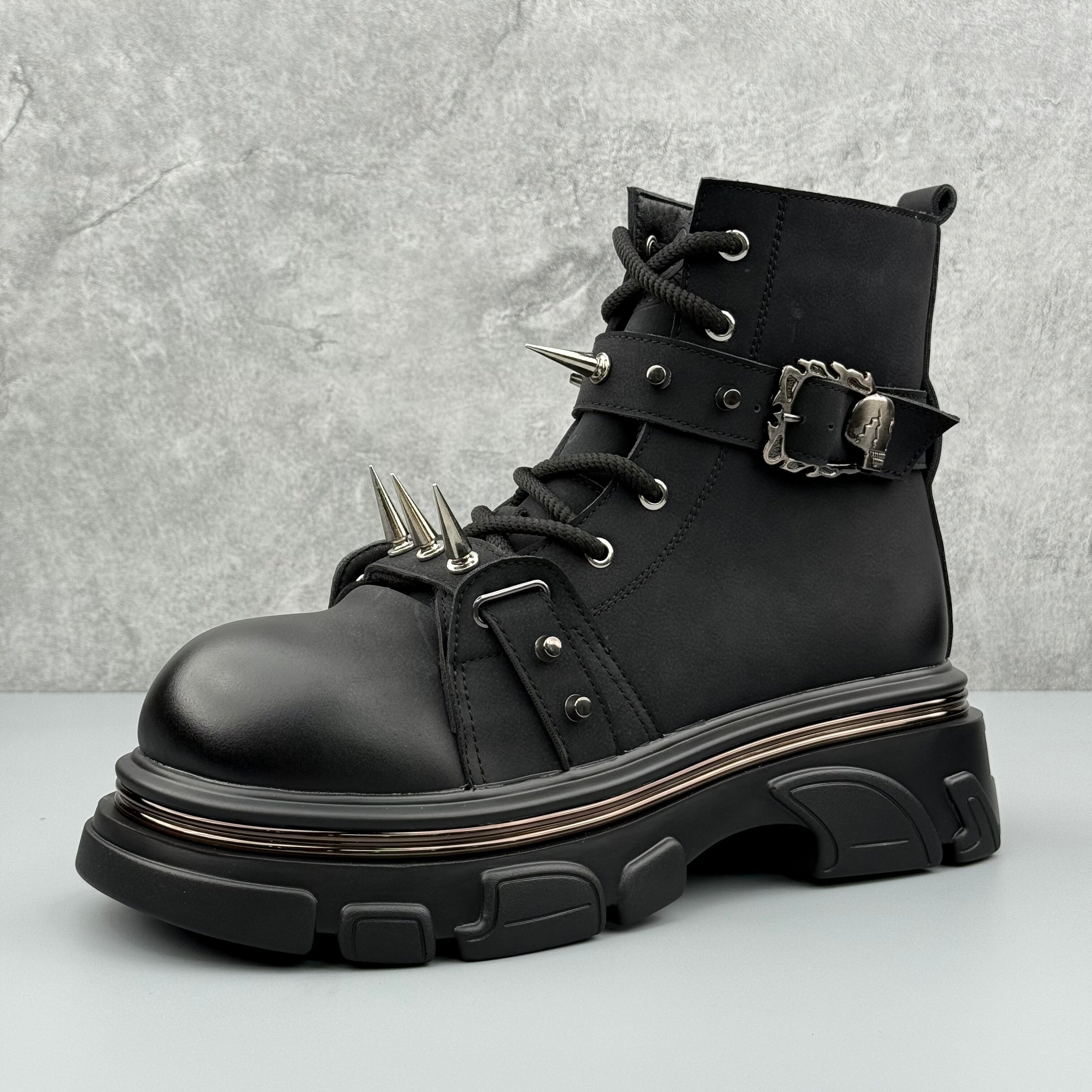 Hybriss Rampart– Retro Silber Martin Boots