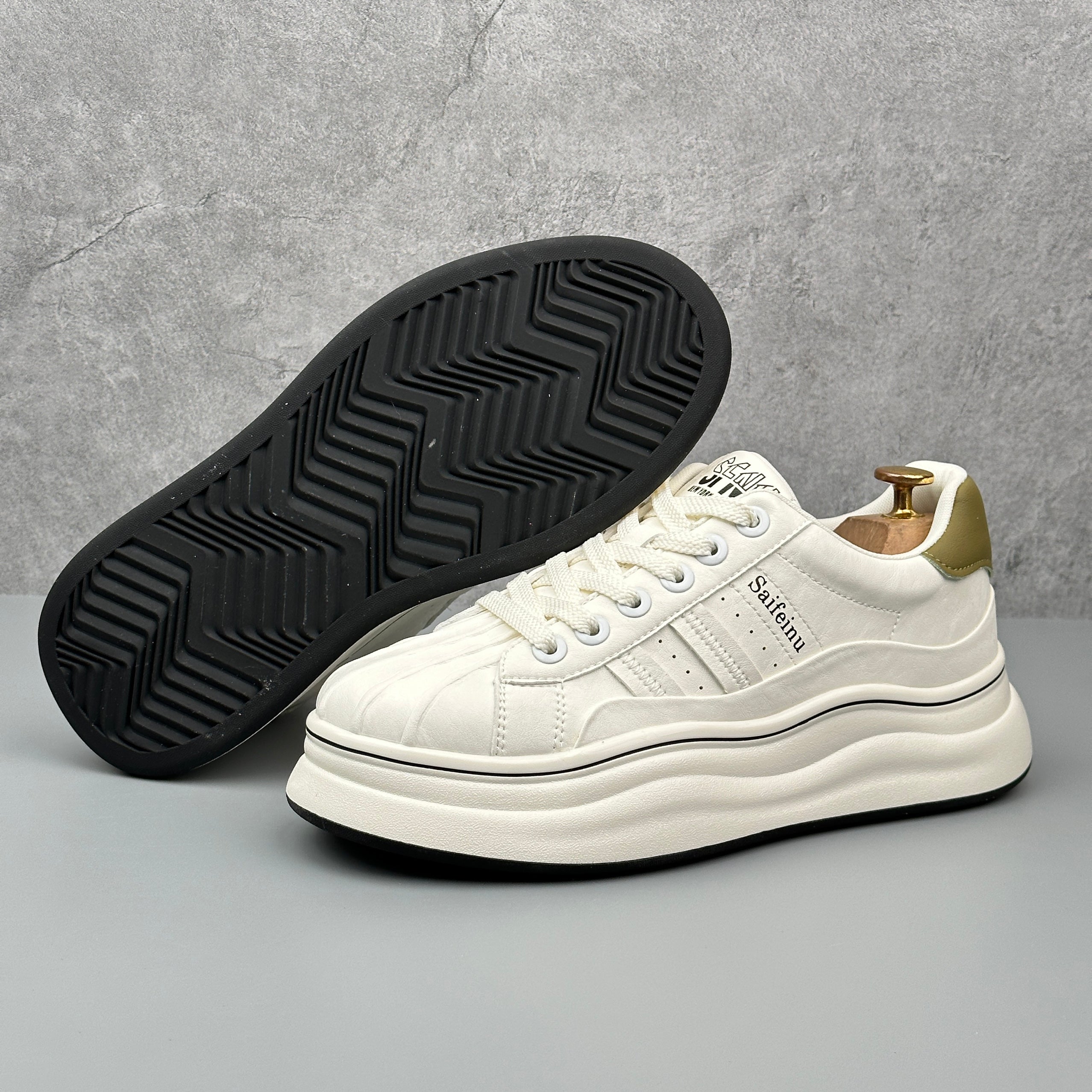 Hybriss SpliceKorea Mint Green– Mikrofaserleder White Shoes