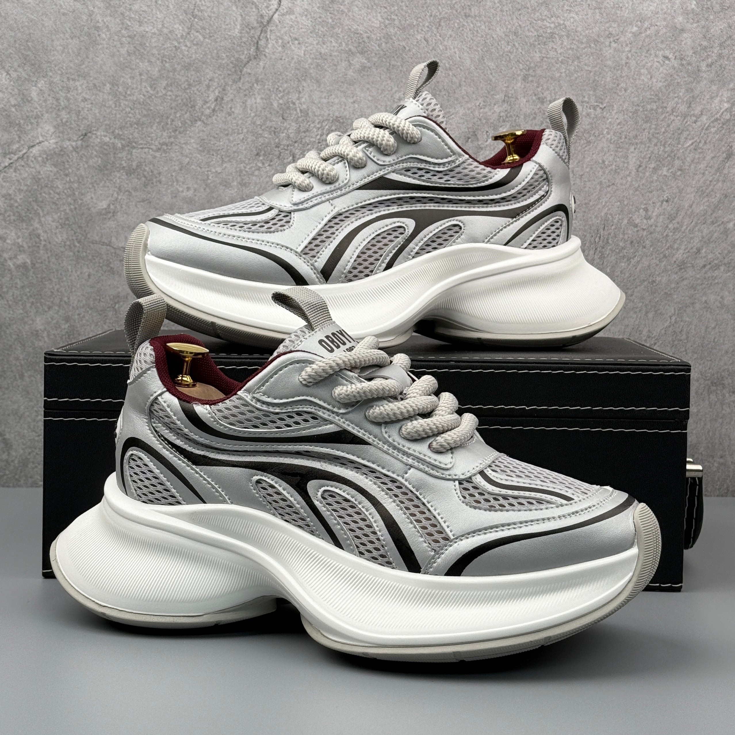 Hybriss UCOC EnerLift Gray Red– Youth Dad Shoes