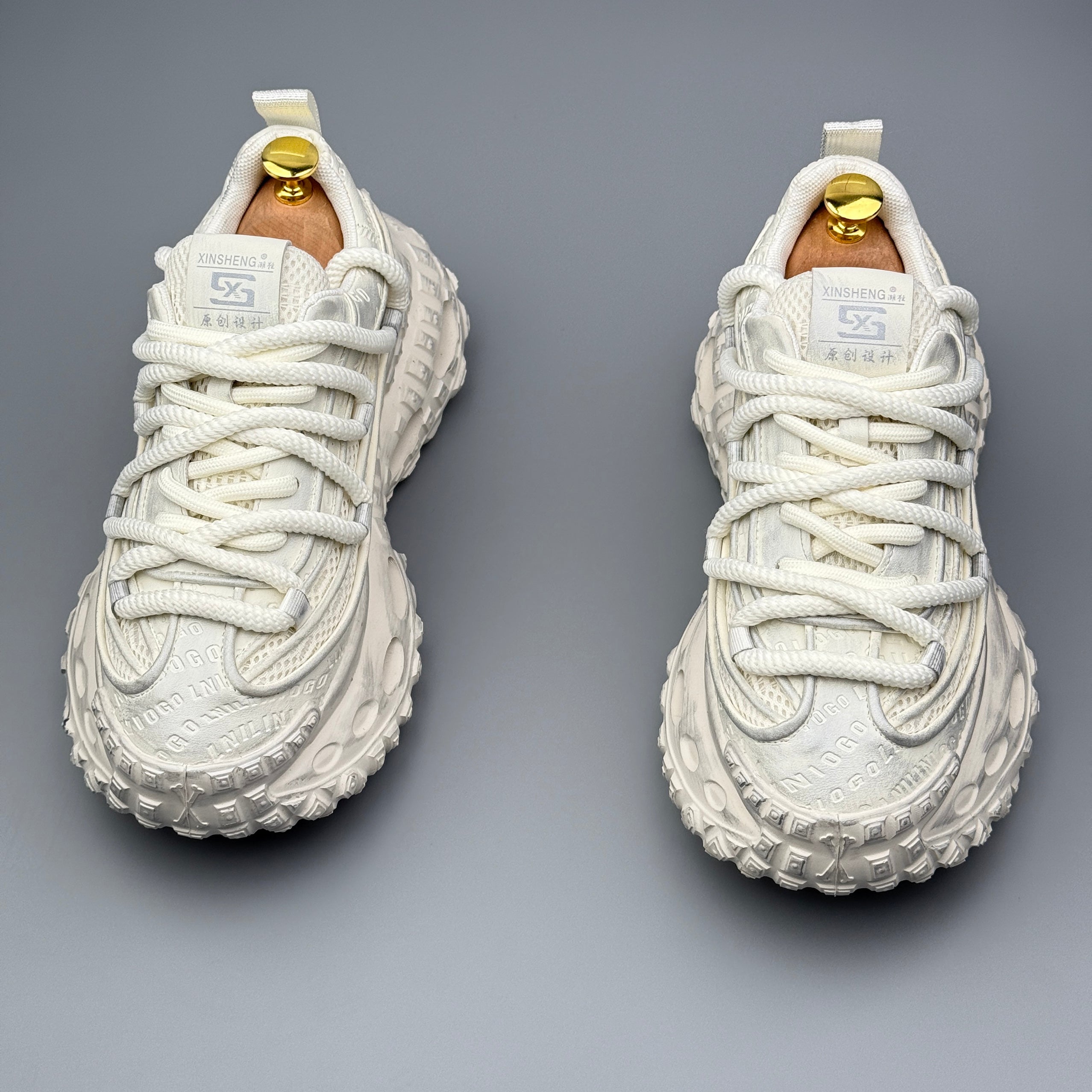 Hybriss RetroWeave White– Retro Dad Shoes