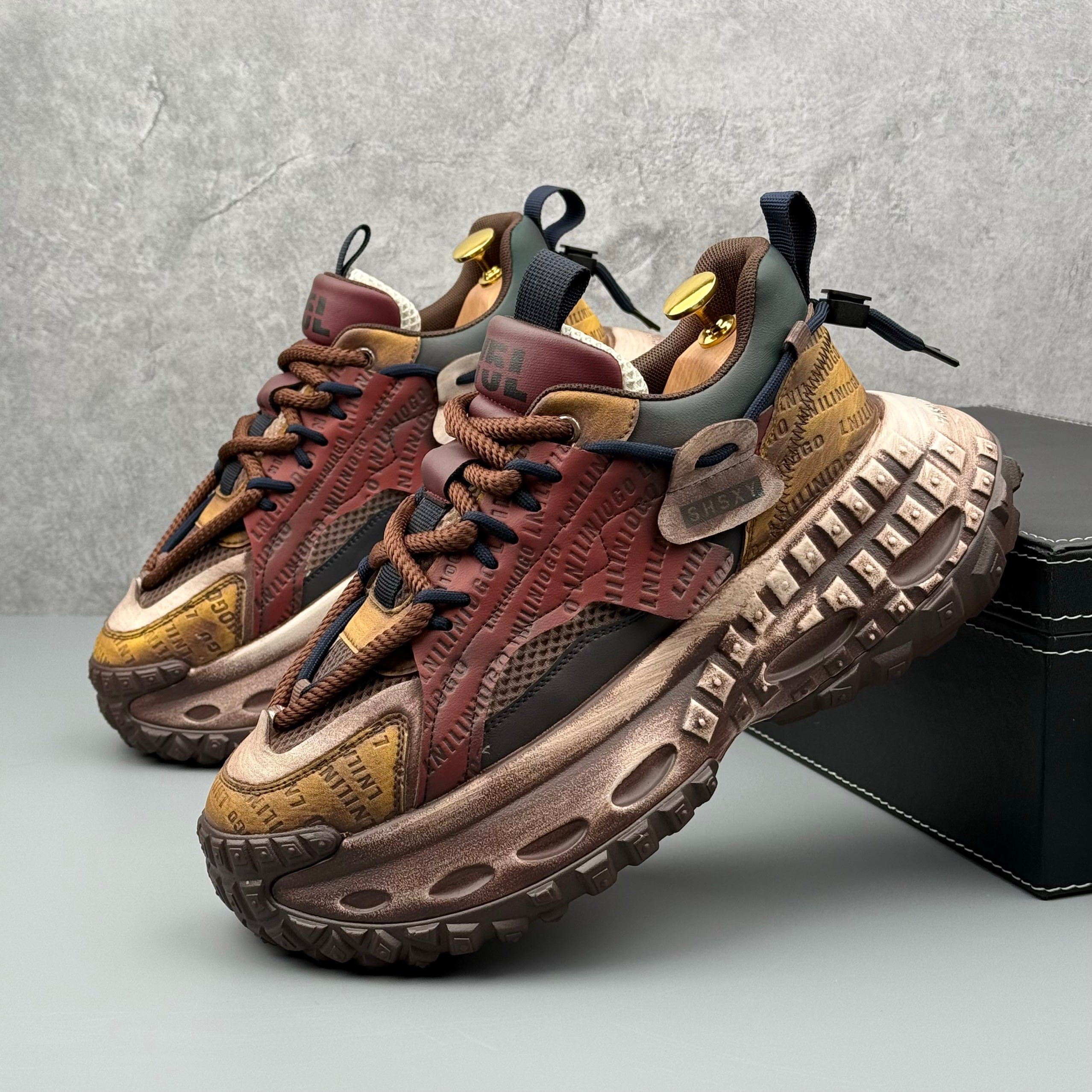 Hybriss DailyWeave Camel Yellow Brown– Retro Dad Shoes