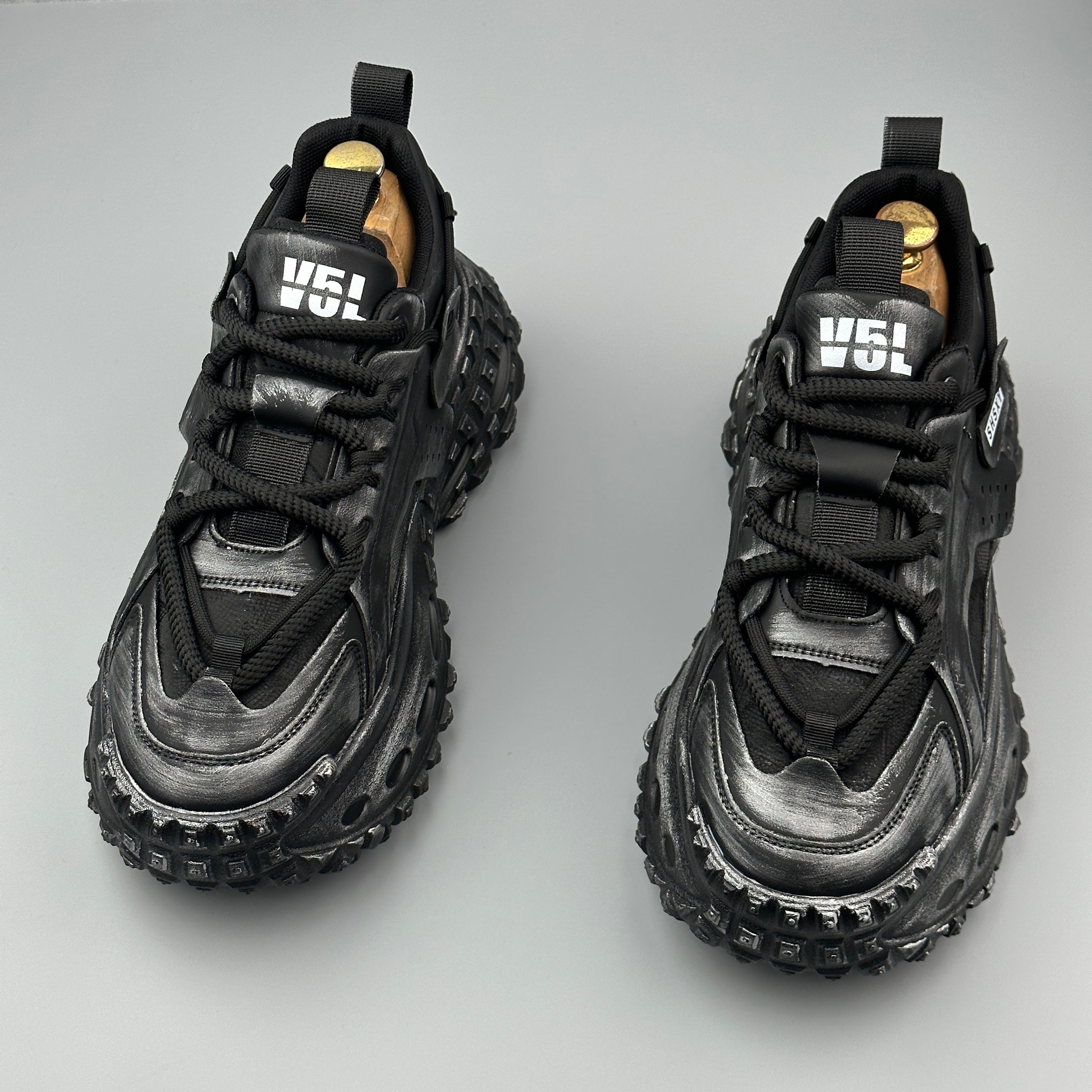 Hybriss RetroAir Black– Youth Dad Shoes