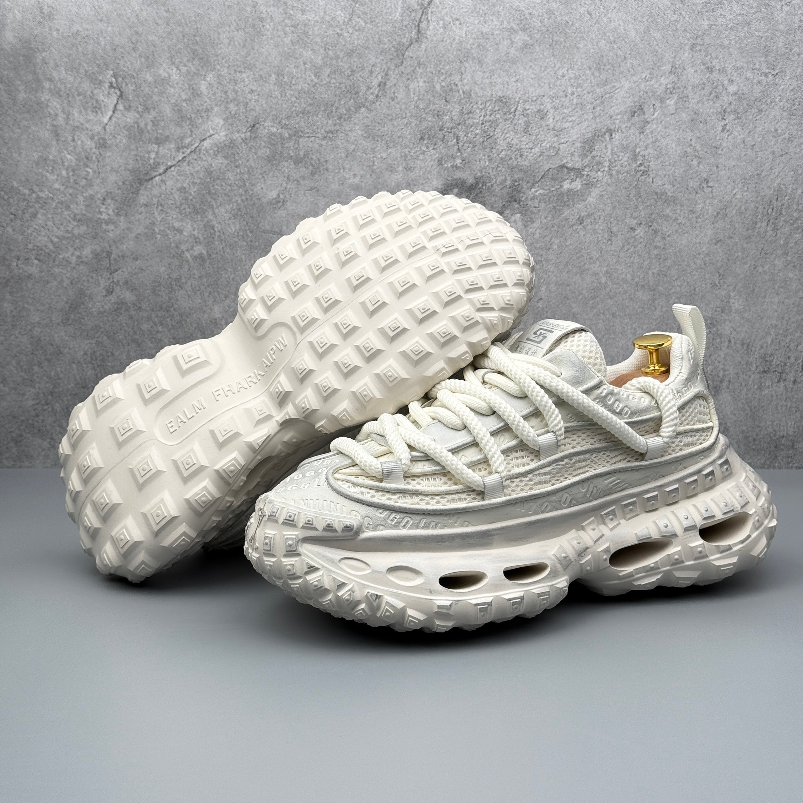 Hybriss RetroWeave White– Retro Dad Shoes