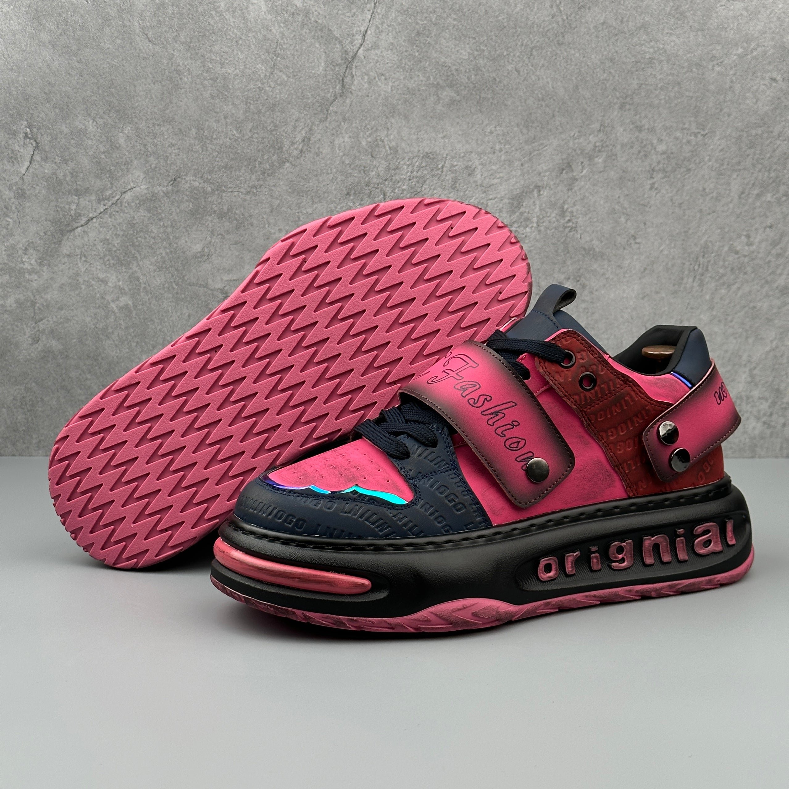 Hybriss CarveCore – Mikrofaserleder Sneakers