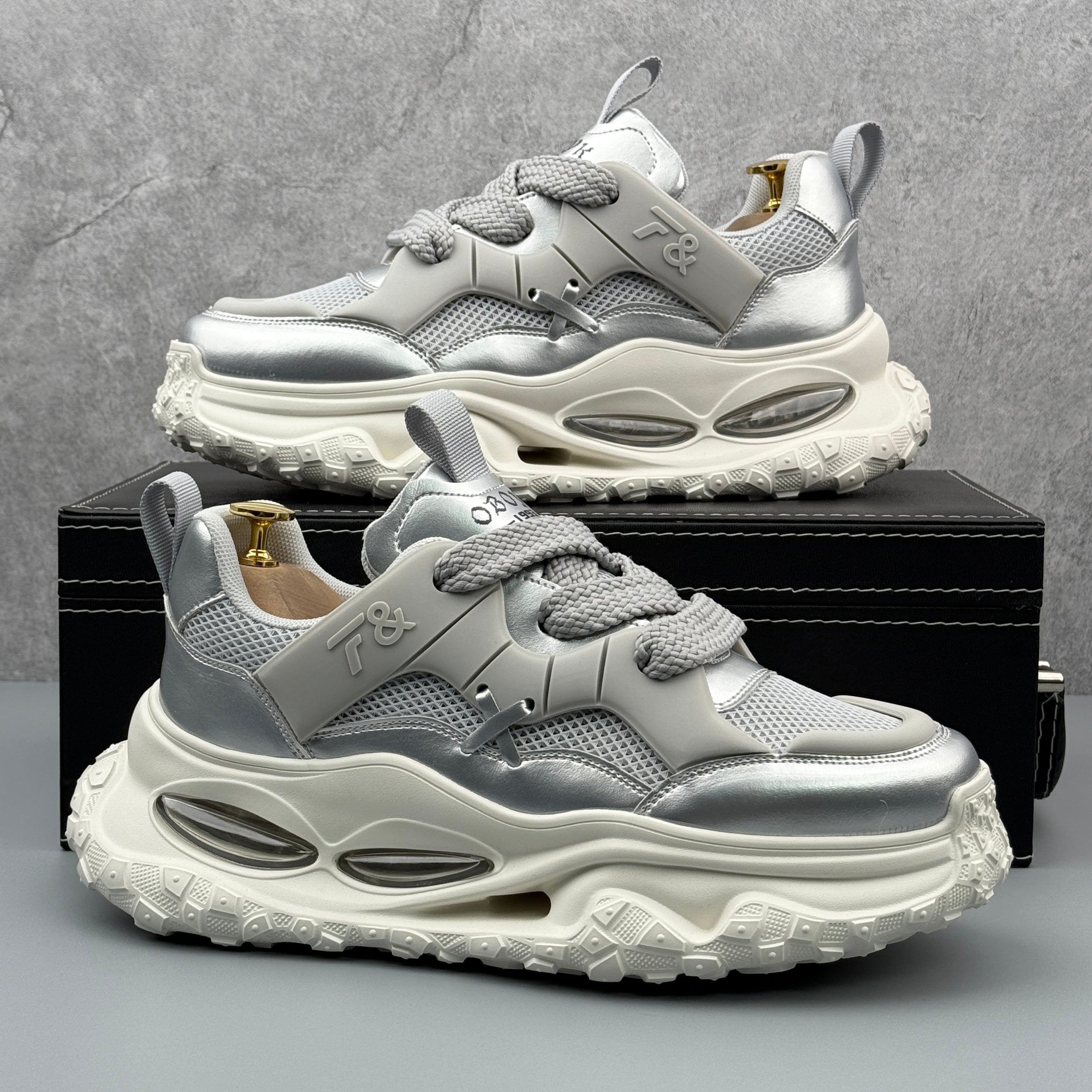 Hybriss WeaveAir Silver– Youth Sports & Casual Shoes