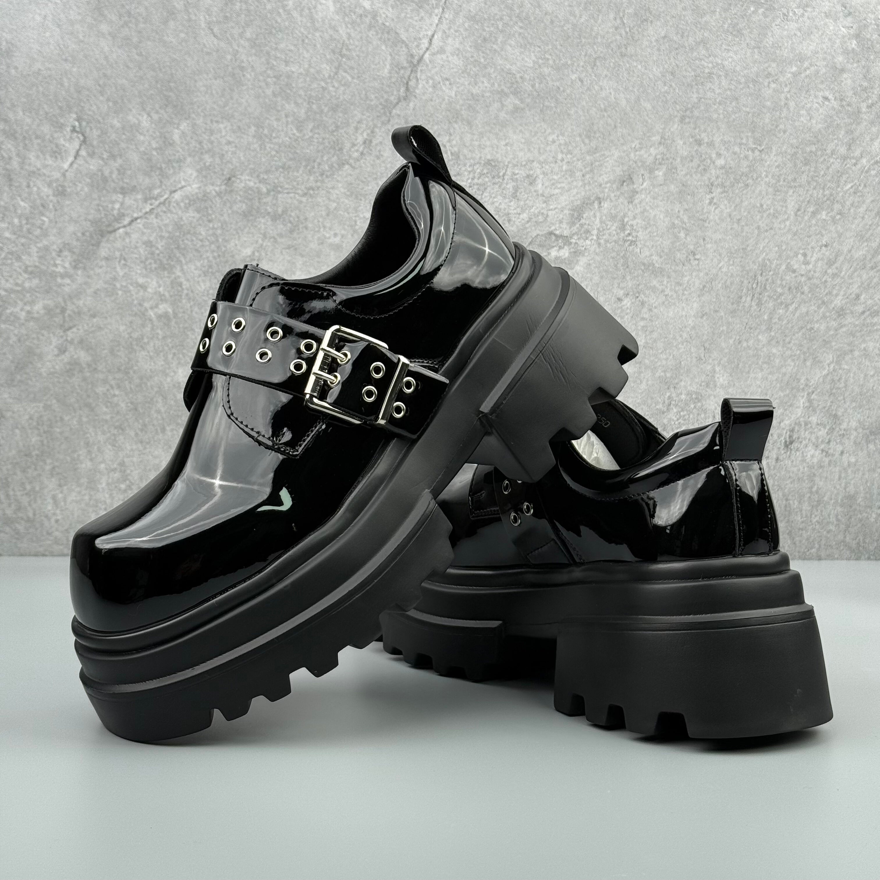 Hybriss DailyGloss Black– Casual Leather Shoes