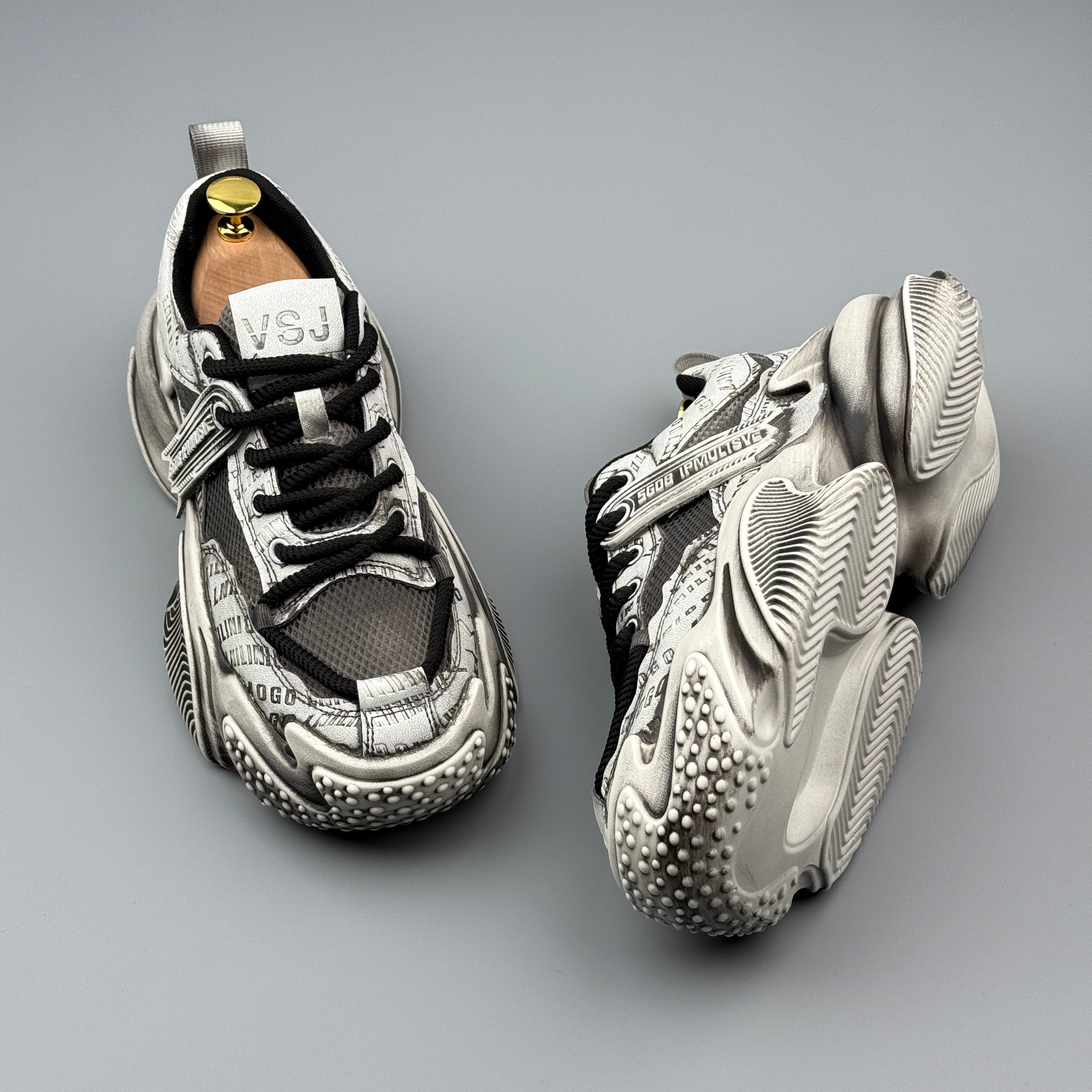 Hybriss DailyCore Black– Casual Dad Shoes