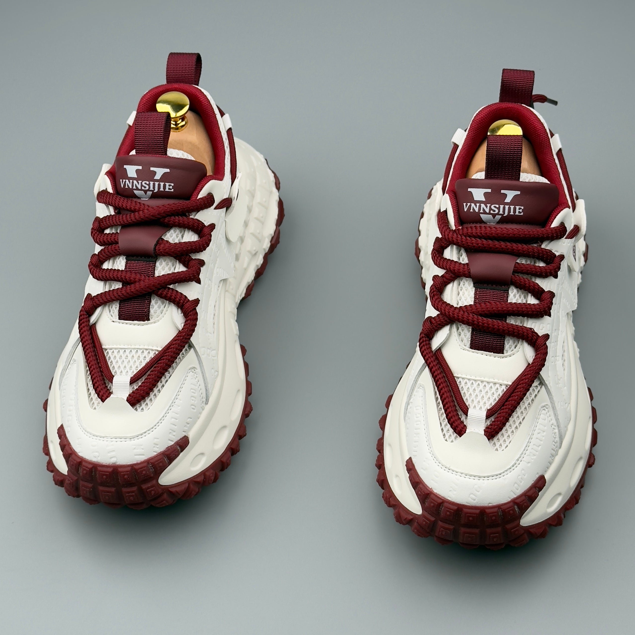 Hybriss SportWeave White Red– Sporty Dad Shoes