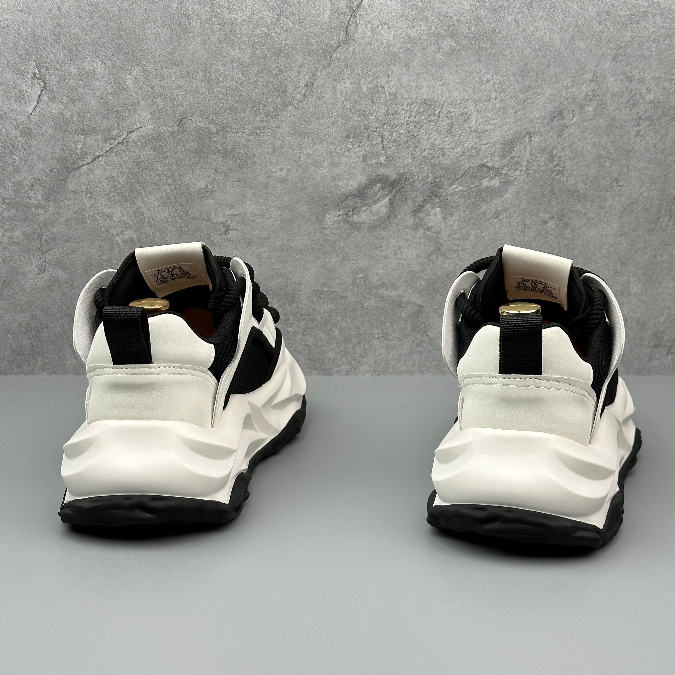 Hybriss PureStep   Black White– Youth Trend White Shoes