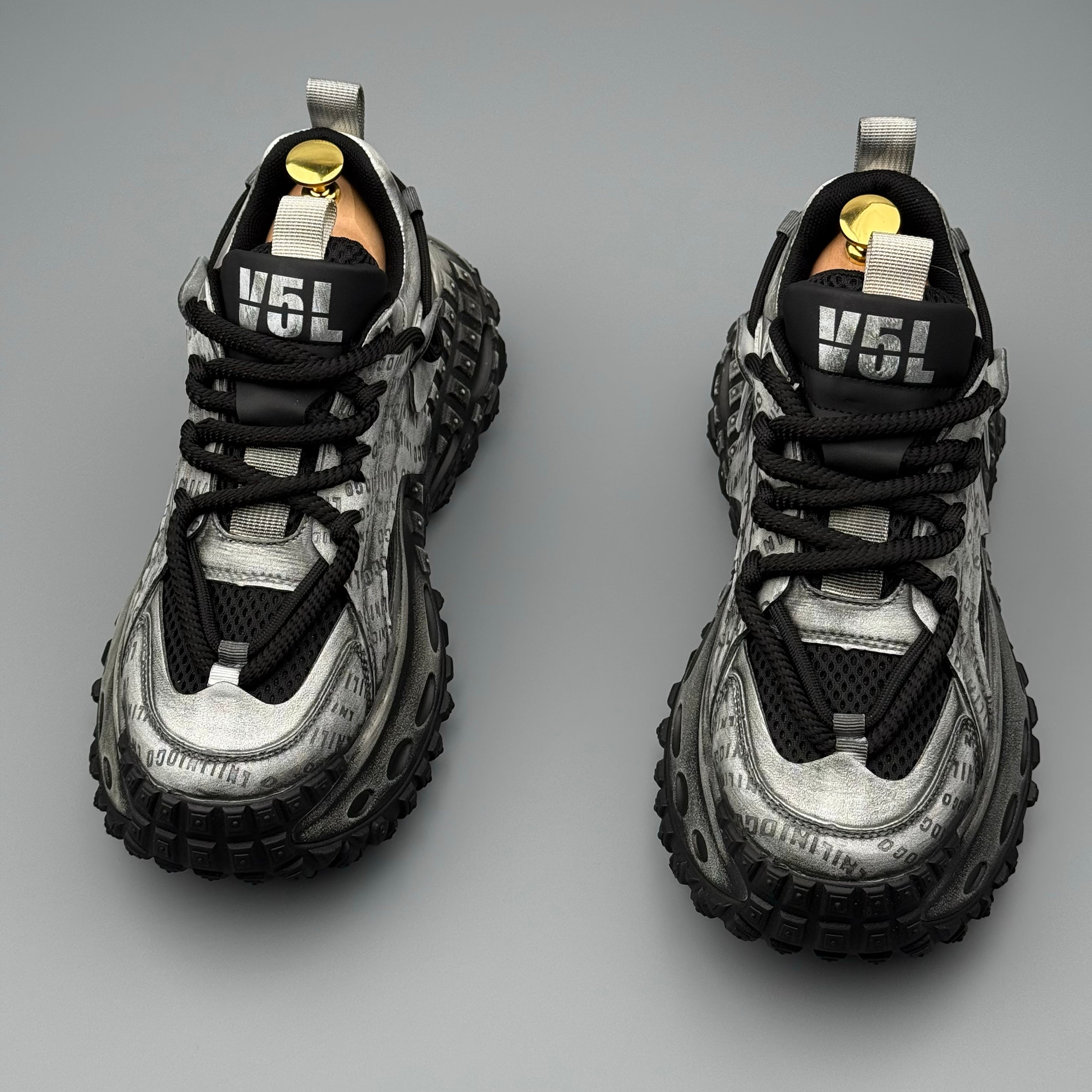 Hybriss DailyWeave Black– Retro Dad Shoes