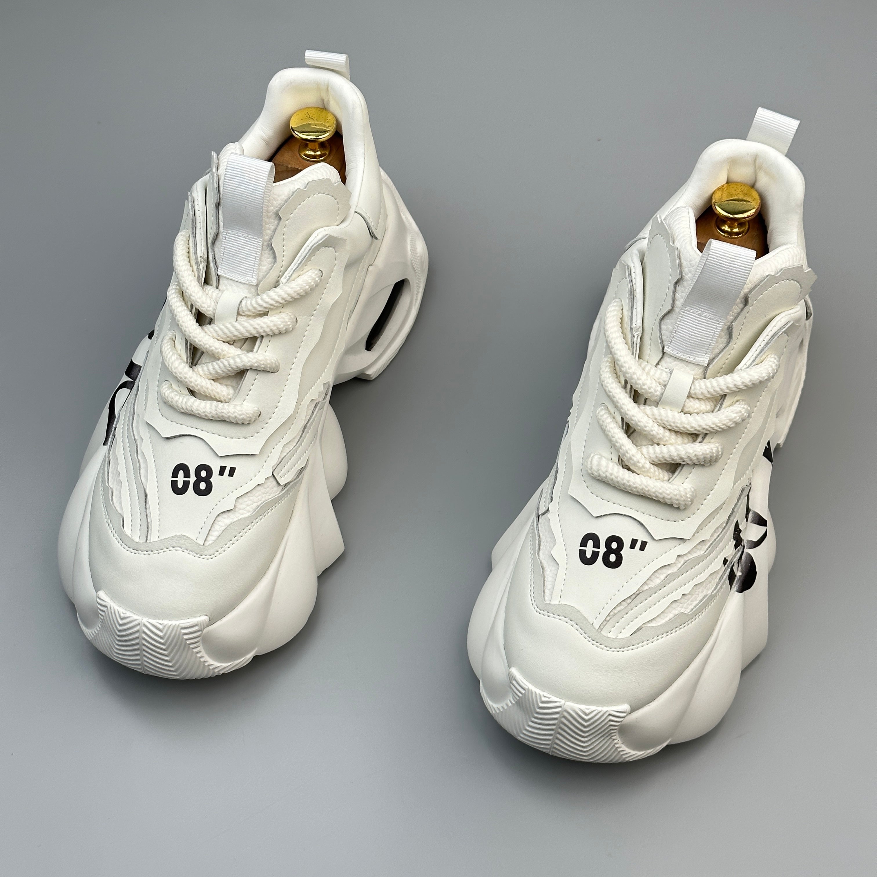 Hybriss Cabuncci SpliceRise Off-White– Sporty Dad Shoes