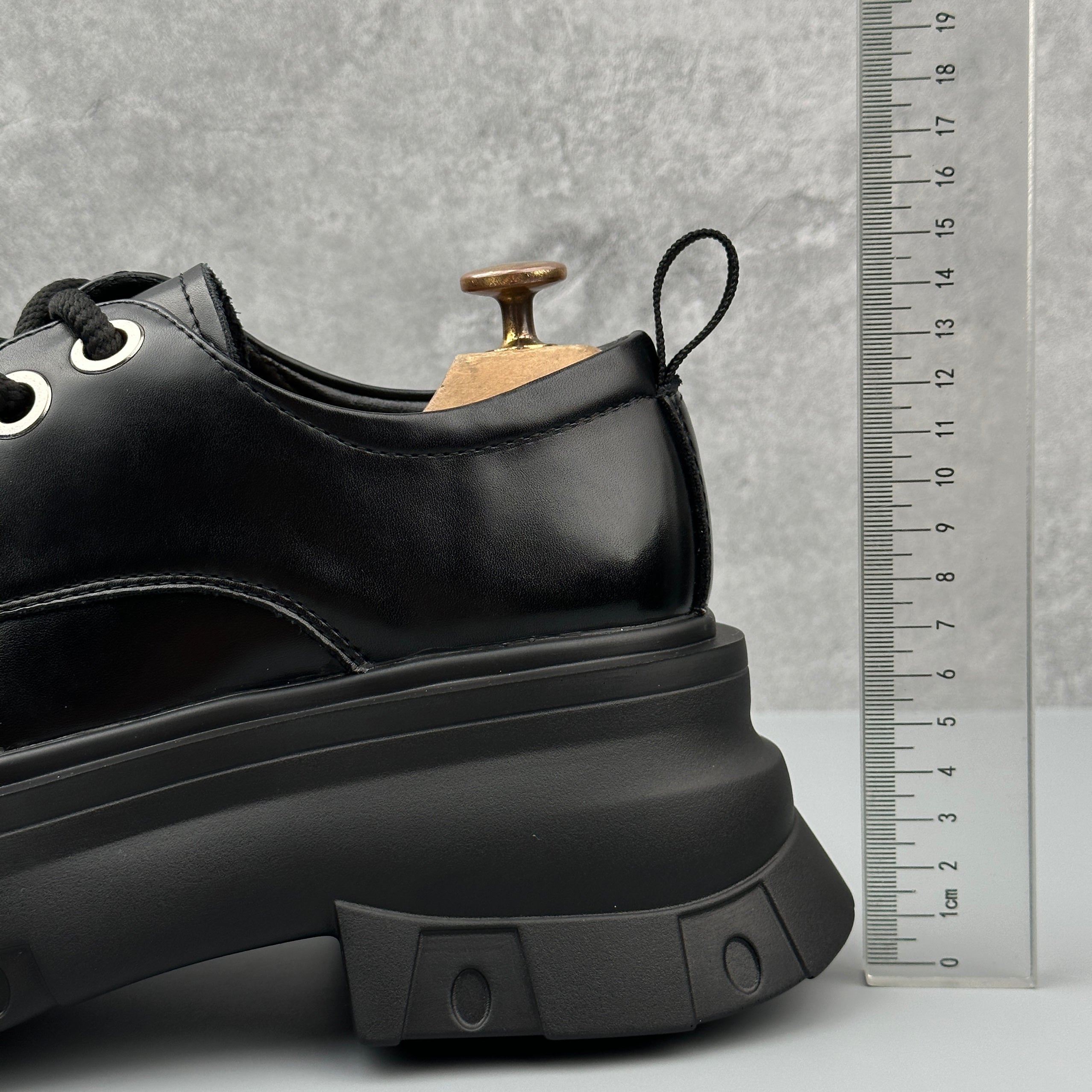 Hybriss Cabuncci Ascend Black– Youth Casual Leather Shoes