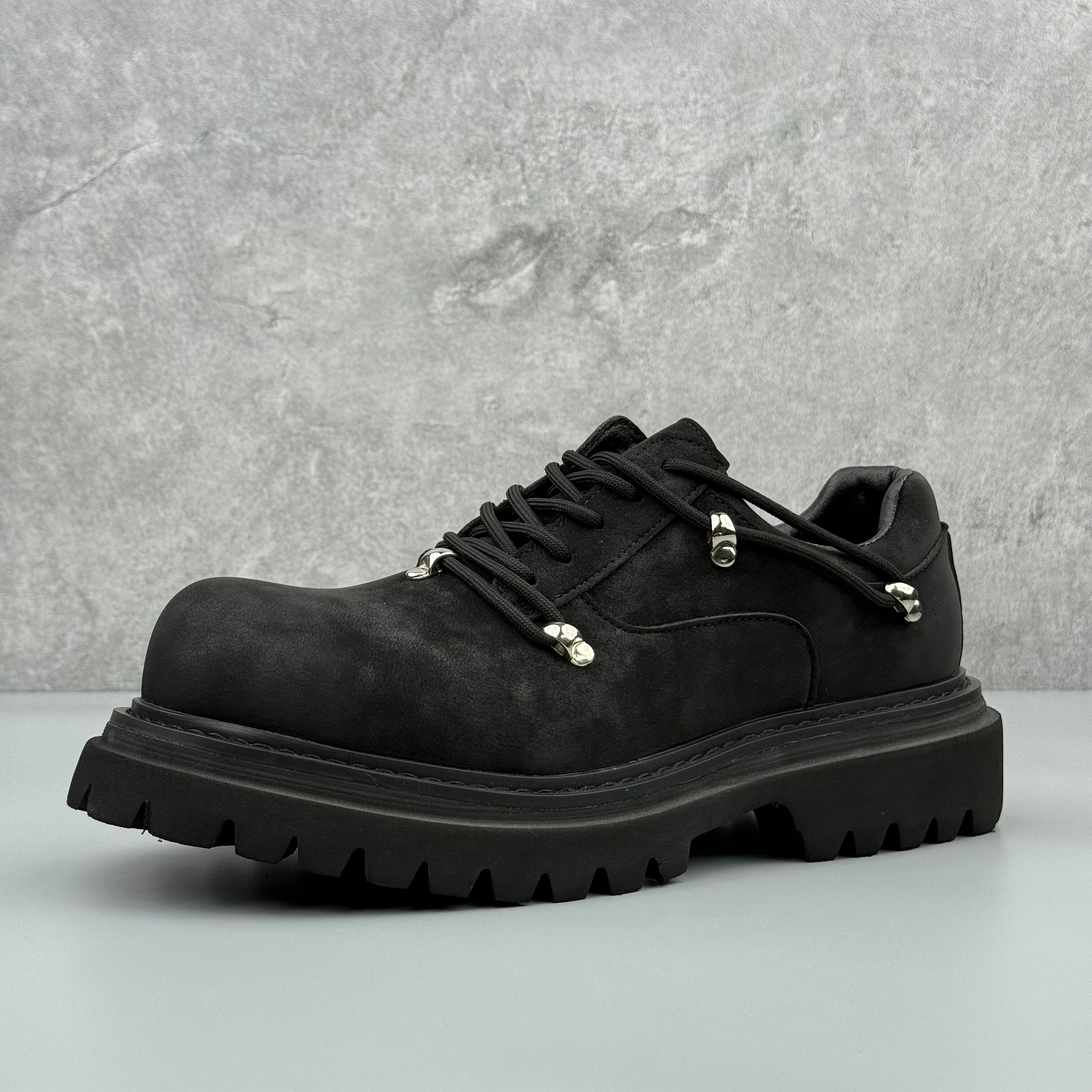 Hybriss NeoNubuck Black– Casual Nubuck Look Shoes