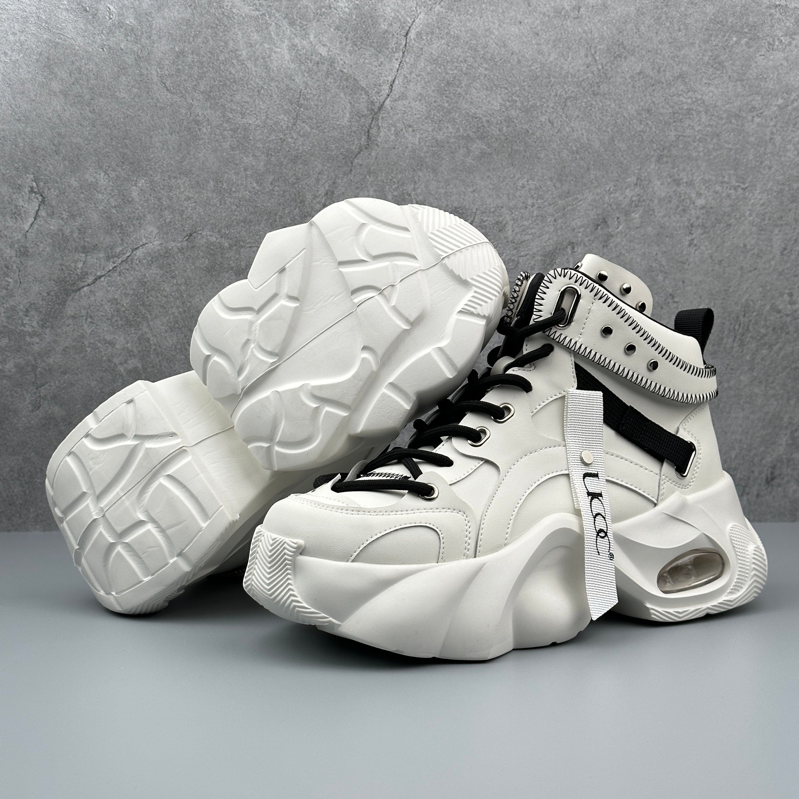 Hybriss WeaveTrend White– High-Top Work Shoes