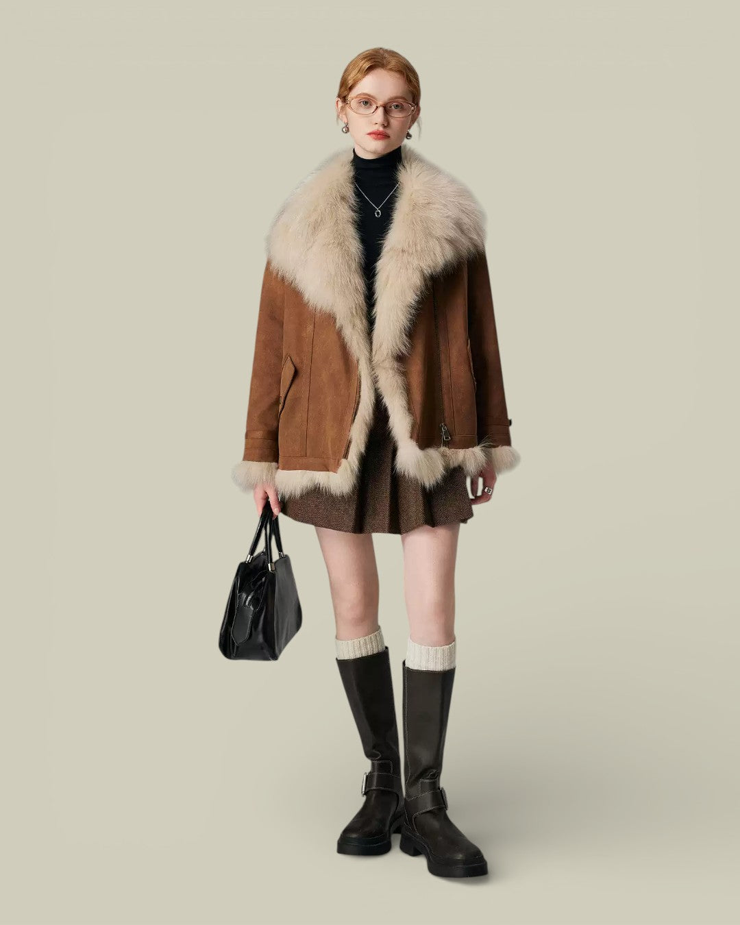 Hybriss "Aethel" Industrial-Luxe Fox Parka