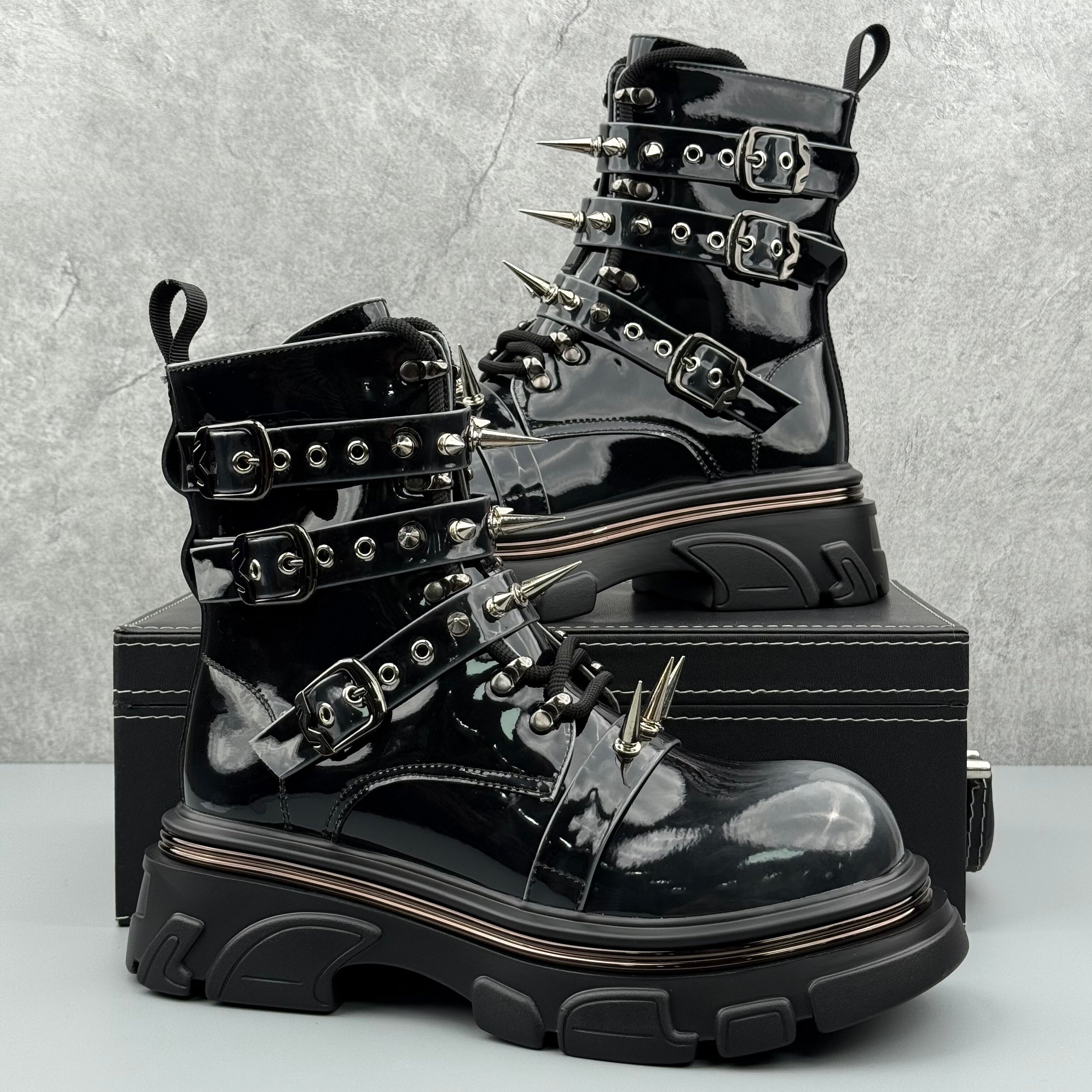 Hybriss Rampage– Punk Cargo Boots