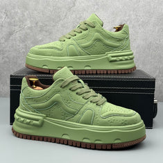 Hybriss CarveLine Green– Mikrofaserleder Sneakers