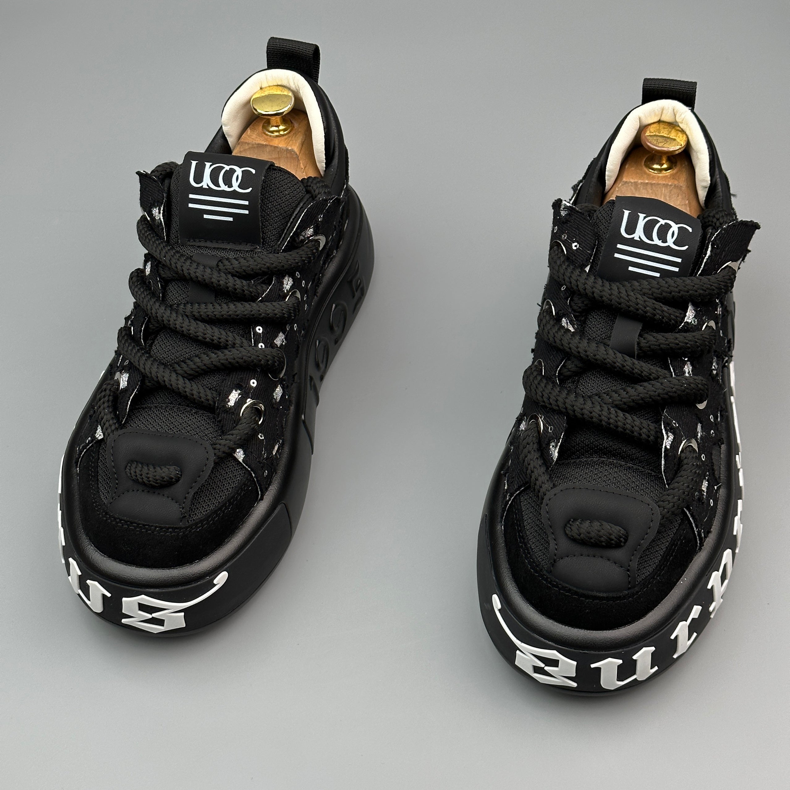 Hybriss SparkDenim – Denim & Mikrofaserleder Sneakers