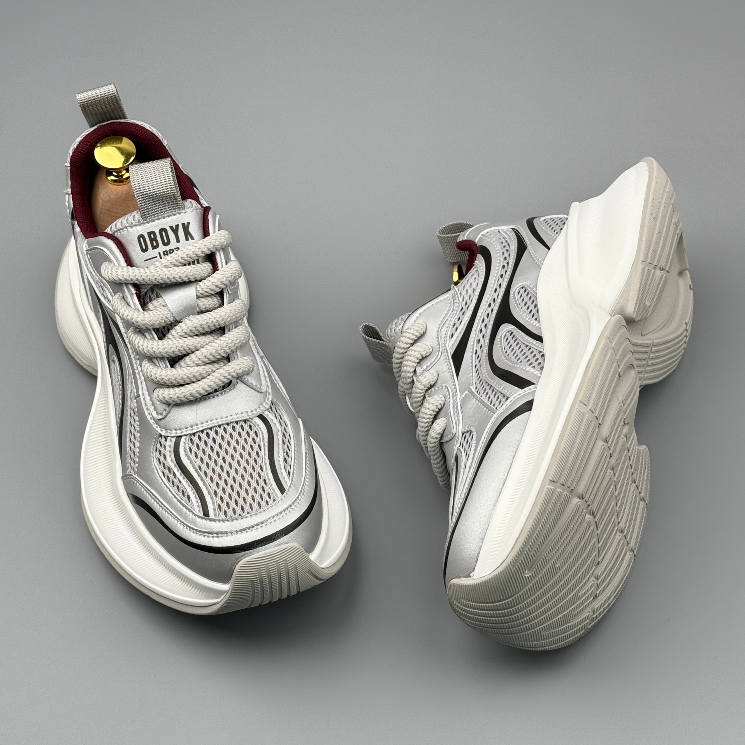 Hybriss UCOC EnerLift Gray Red– Youth Dad Shoes