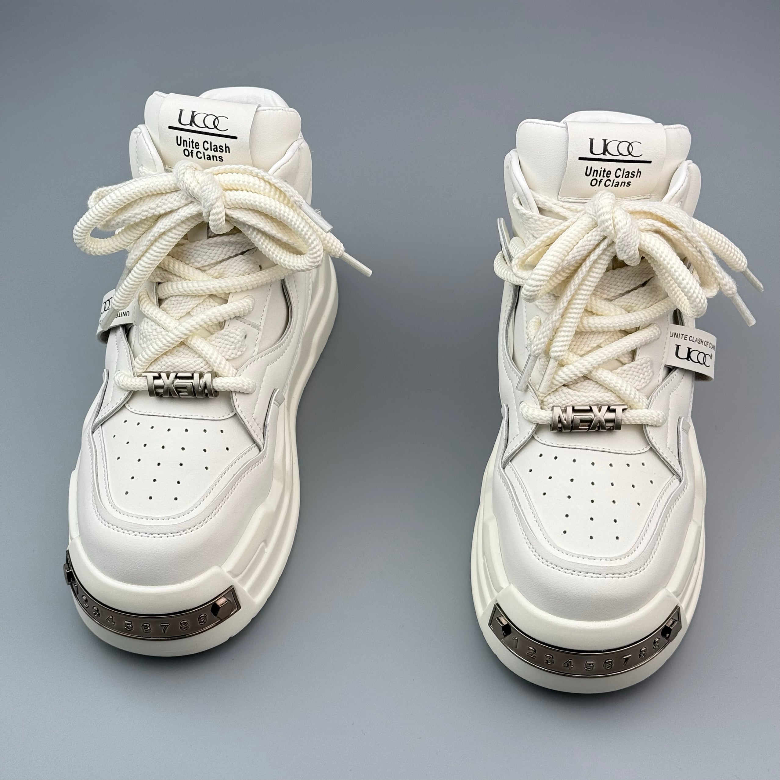 Hybriss PigskinCore White– Mikrofaserleder White Shoes