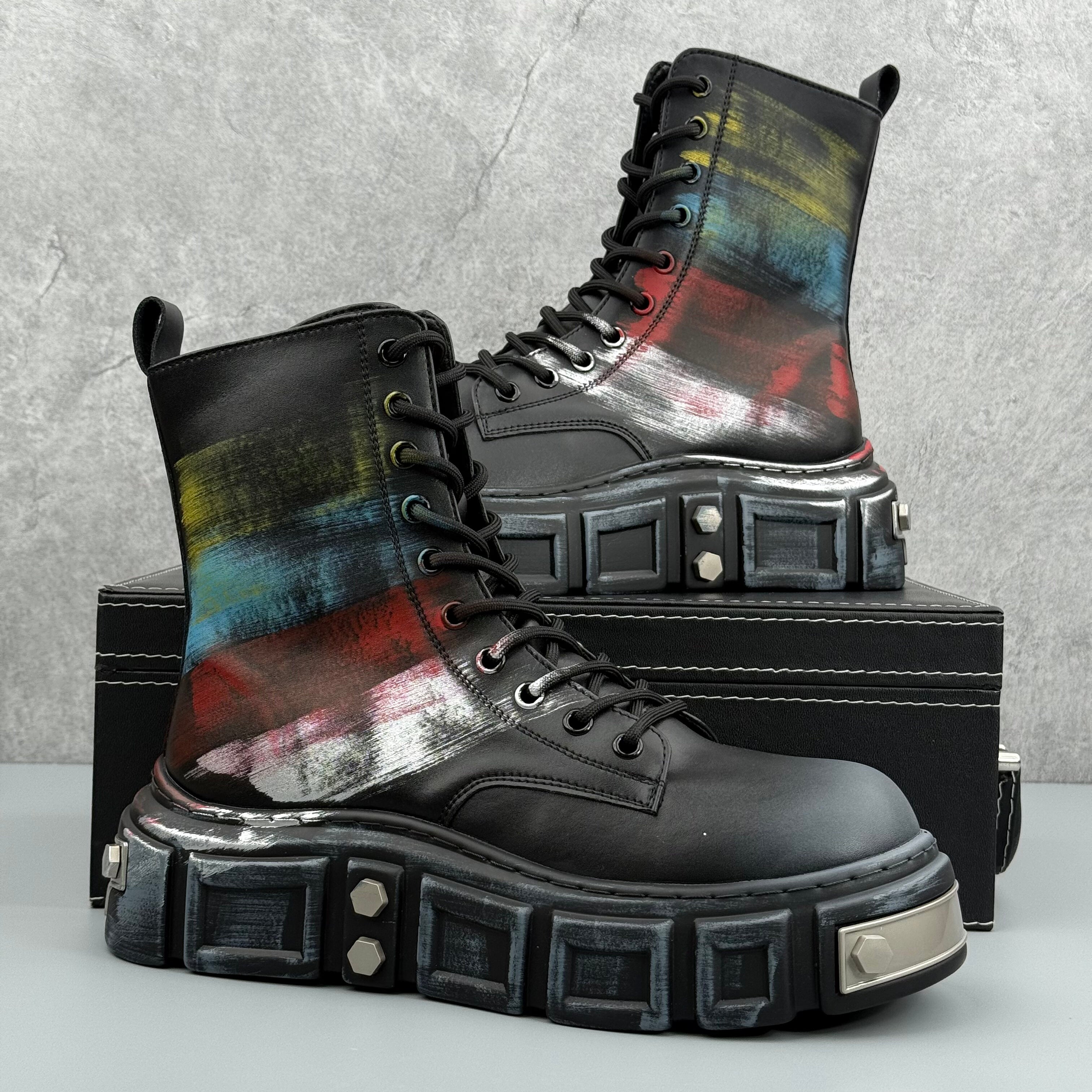 Hybriss Prism– Rainbow Martin Boots