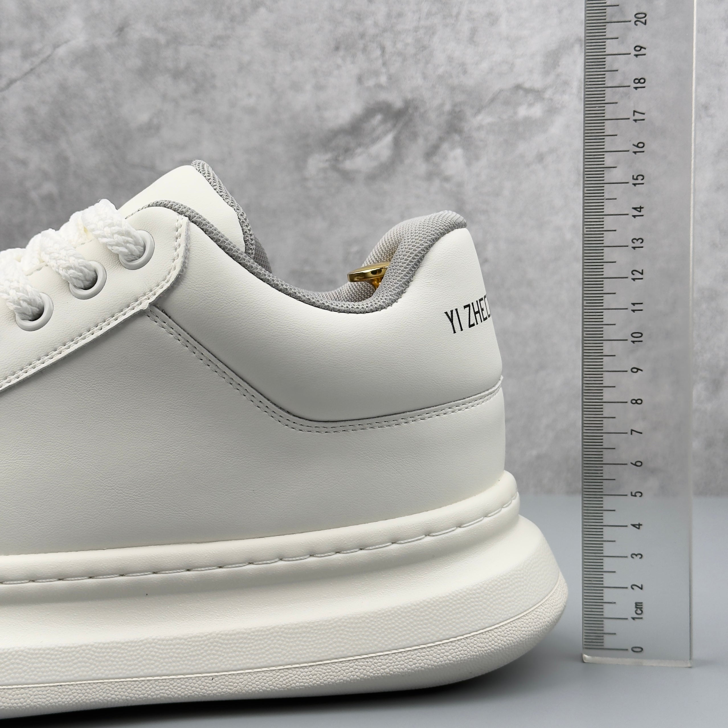 Hybriss SimpleCore – PU & Mikrofaserleder White Shoes