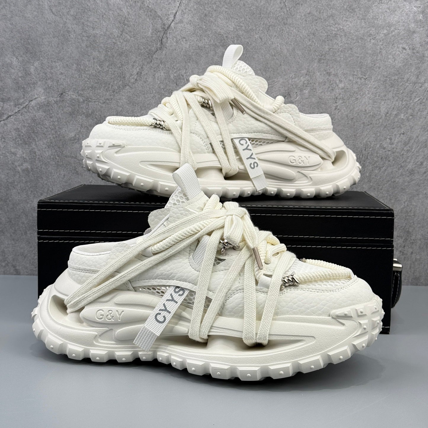 Hybriss Cross-Caged Chunky Dad Sneaker